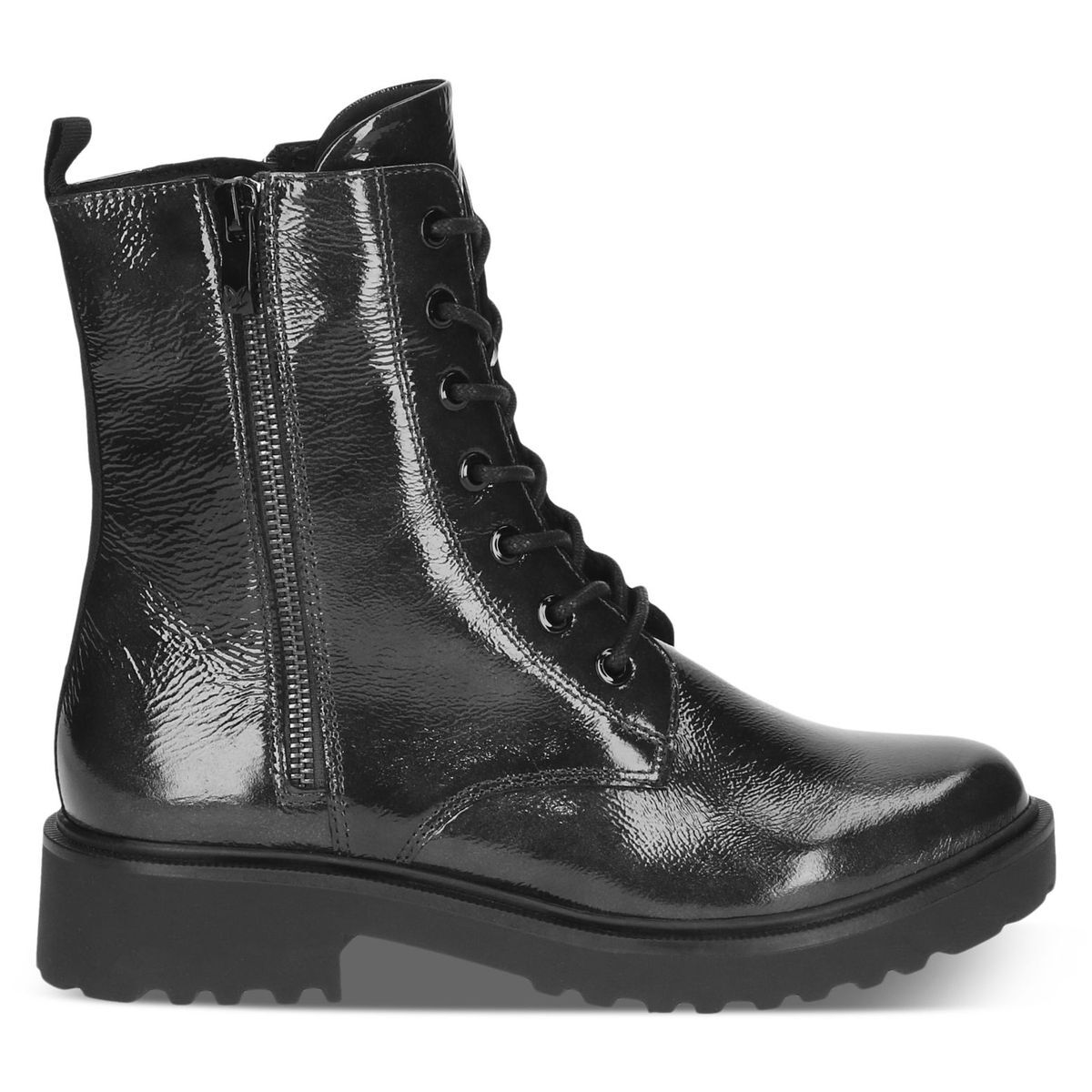 Bottine en cuir noir mat, CAPRICE