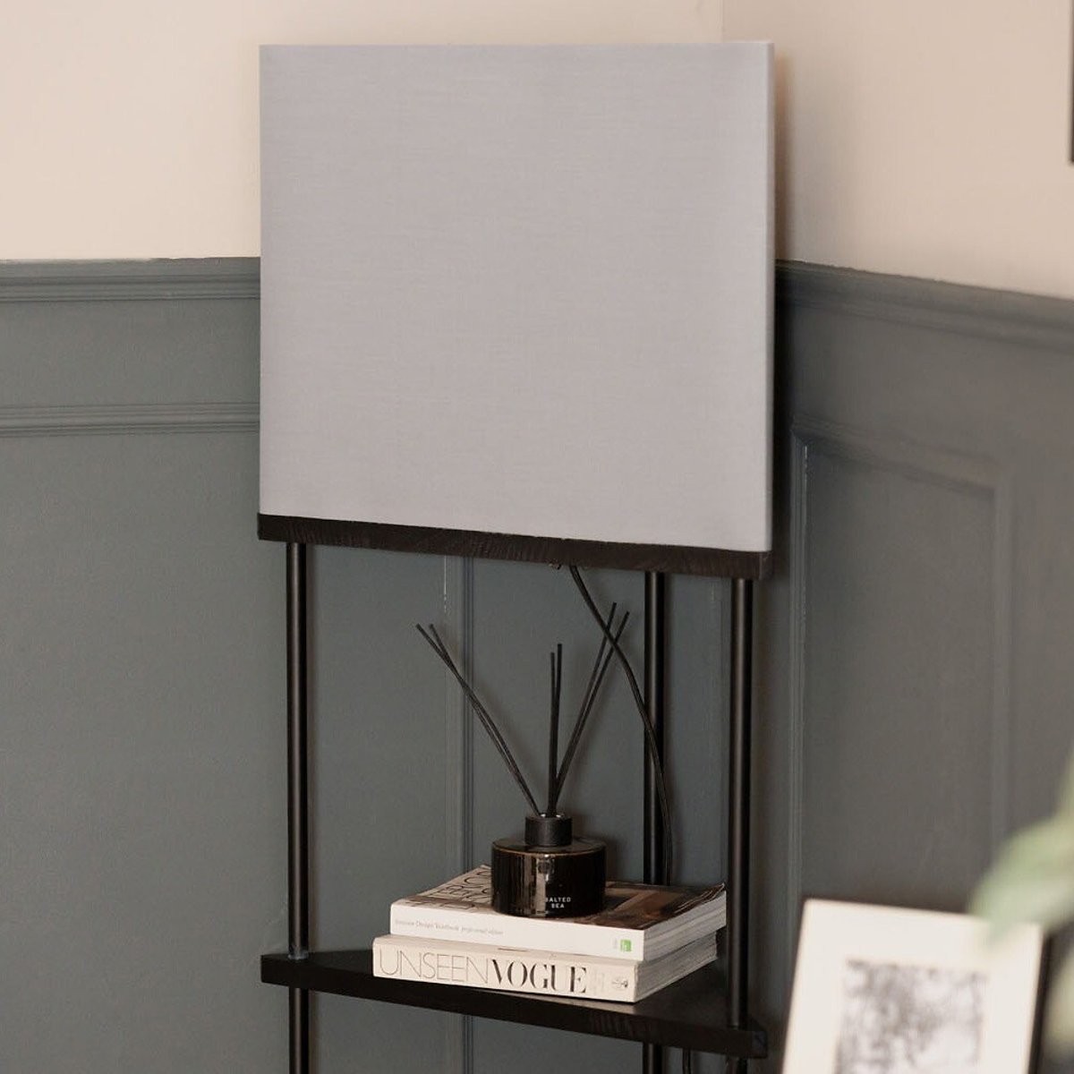 Tessa 3-Shelf Corner Floor Lamp black, SO'HOME