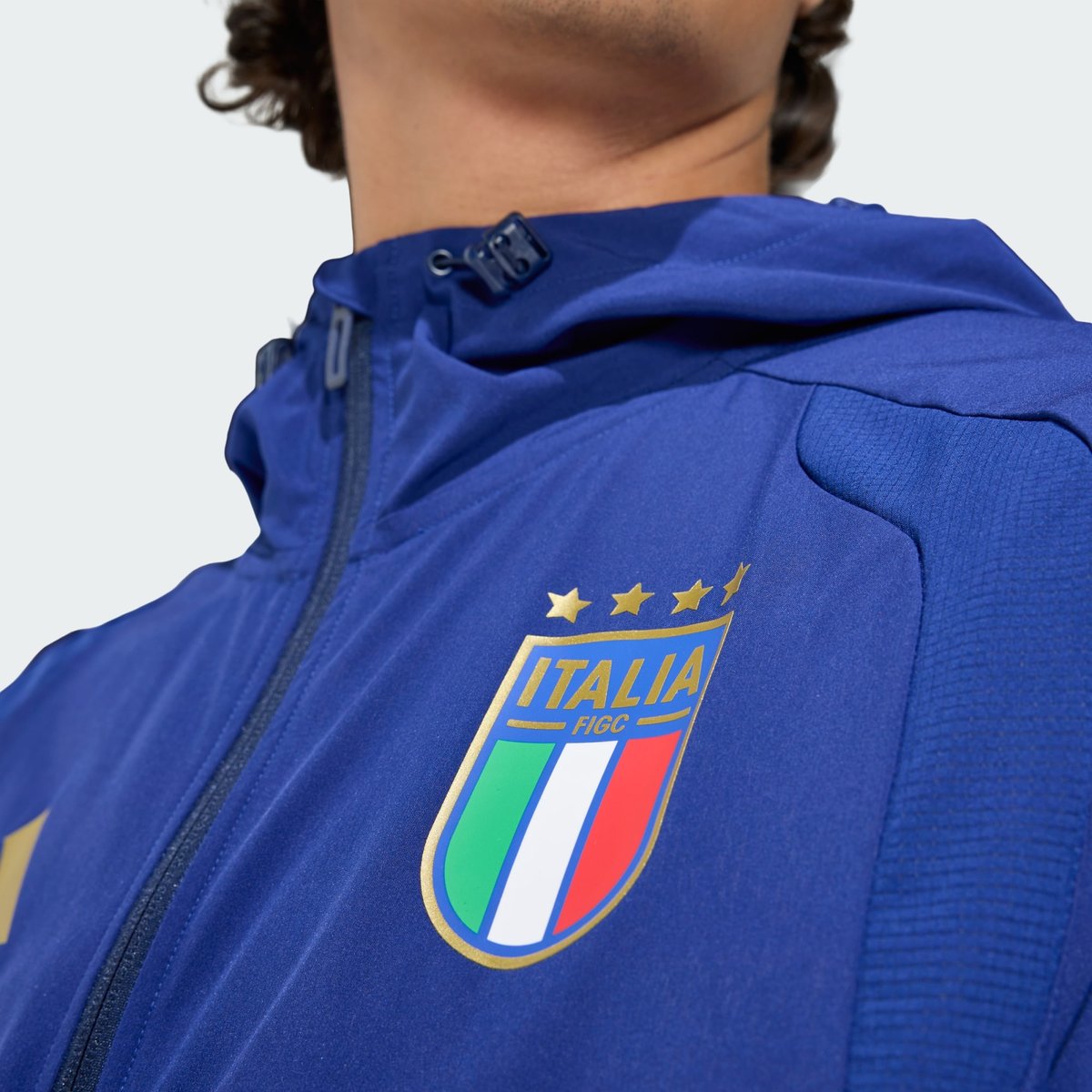 Coupe-Vent Zip Intégral Italie Tiro Travel Coupe-Vent Zip Intégral Italie Tiro Travel victory blue, adidas Performance