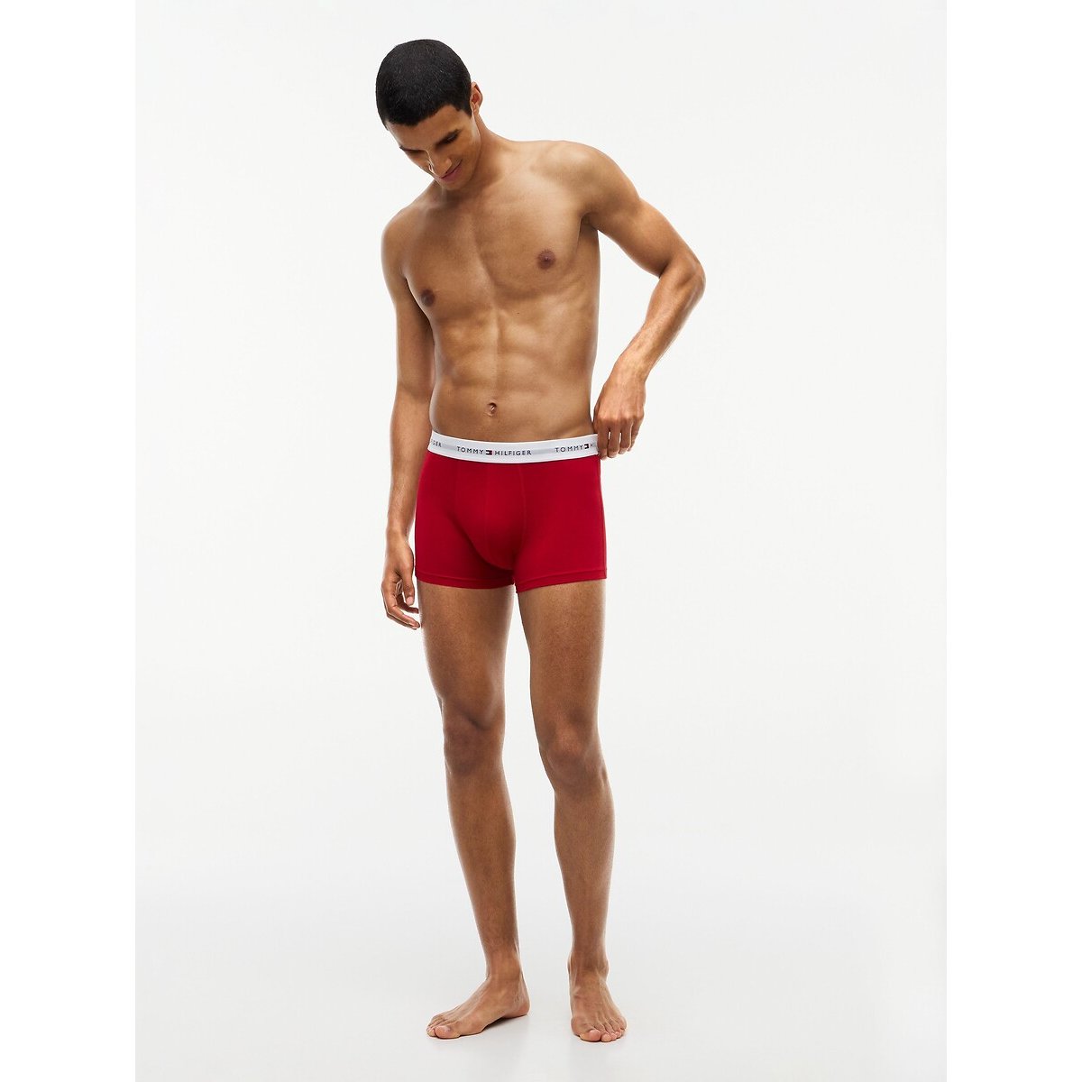 Pack of 3 Everyday Essentials Hipsters grey+red+blue, TOMMY HILFIGER