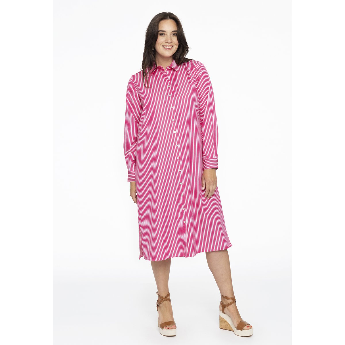 Robe avec rayures rose, YOEK