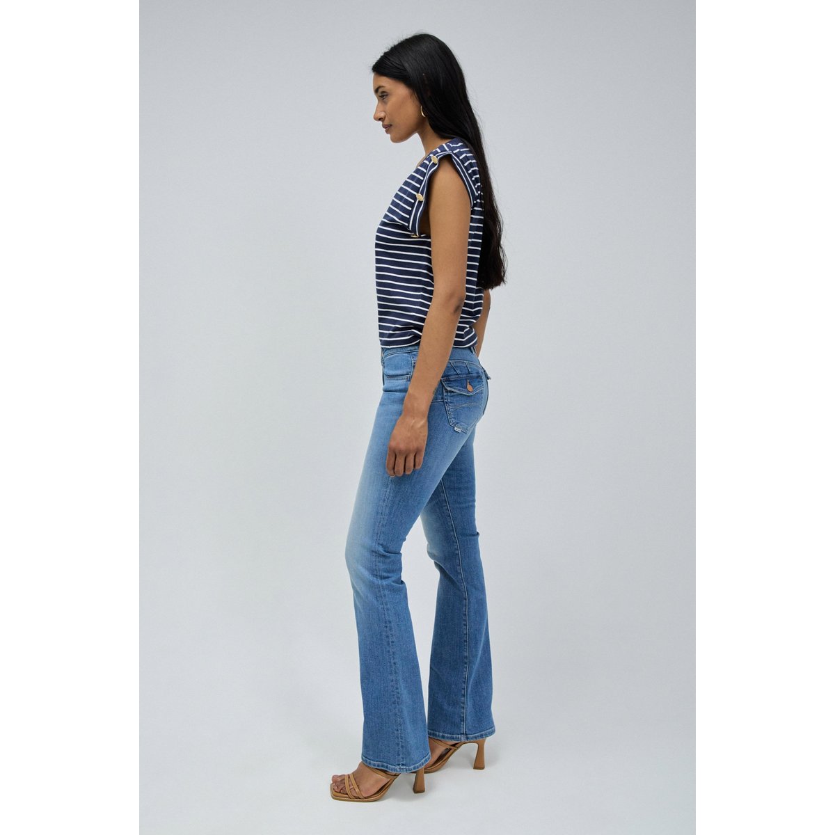 JEAN WONDER PUSH UP BOOTCUT bleu, SALSA JEANS