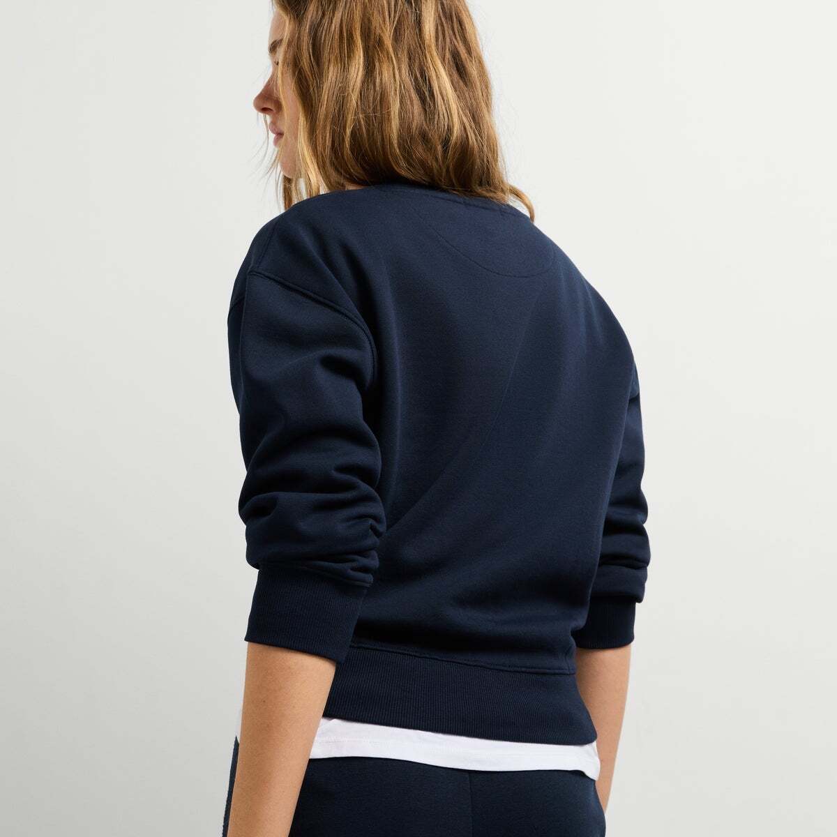 Sweat-Shirt À Col Rond Avec Logo bleu dulwich, PEPE JEANS