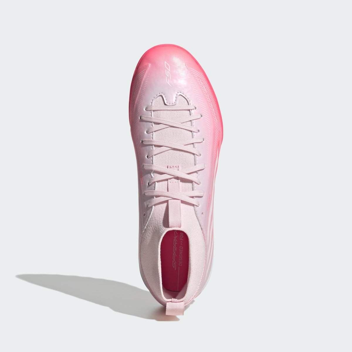 Chaussure F50 Sparkfusion League Mid Cut Turf Enfants Chaussure F50 Sparkfusion League Mid Cut Turf Enfants solar turbo / cloud white / distilled pink, adidas Performance