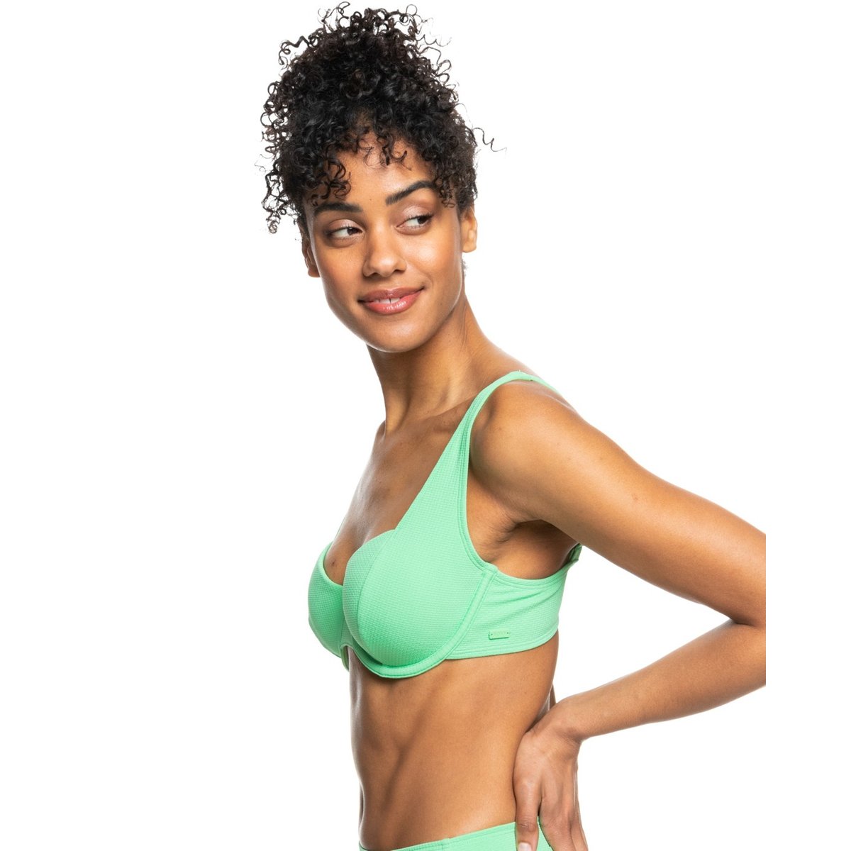 Haut de maillot de bain bikini bonnet D COLOR JAM. vert absinthe green, ROXY