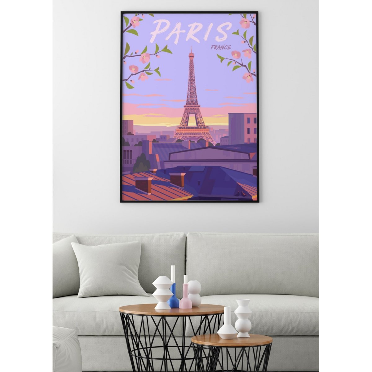 Affiche ville Paris 4 blanc, L'AFFICHERIE