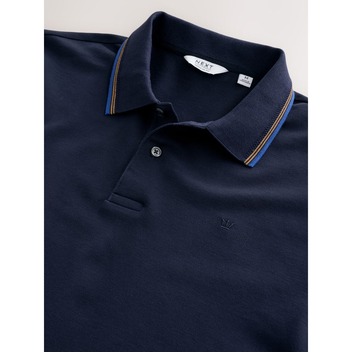Polo manches courtes à liserés bleu marine, NEXT