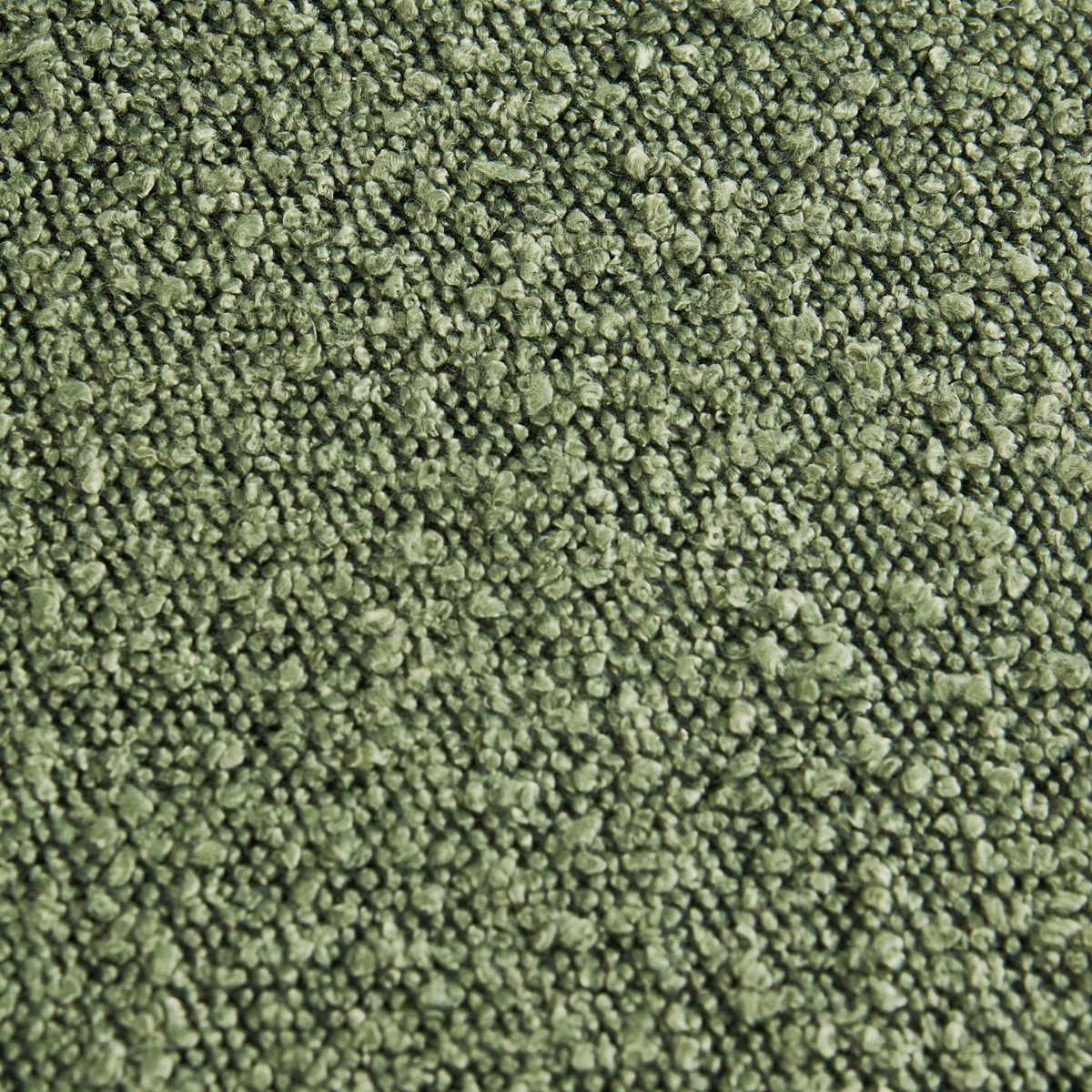 Lot de 2 chaises chromées, cannage et tissu bouclé - PAULA vert, HOMIFAB