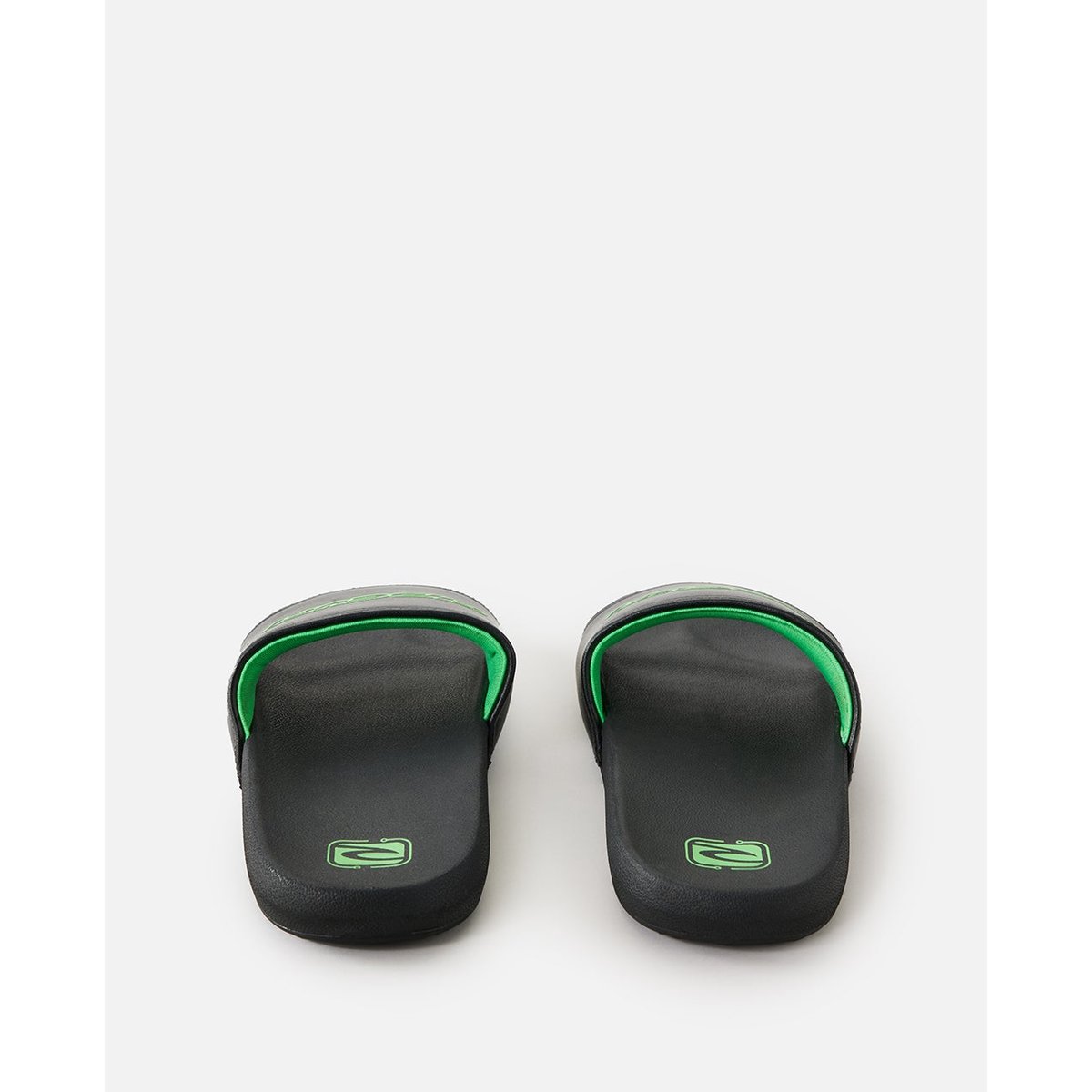 Tongs ARCHIVE Y2K SLIDE OPEN TOE noir/vert, RIP CURL
