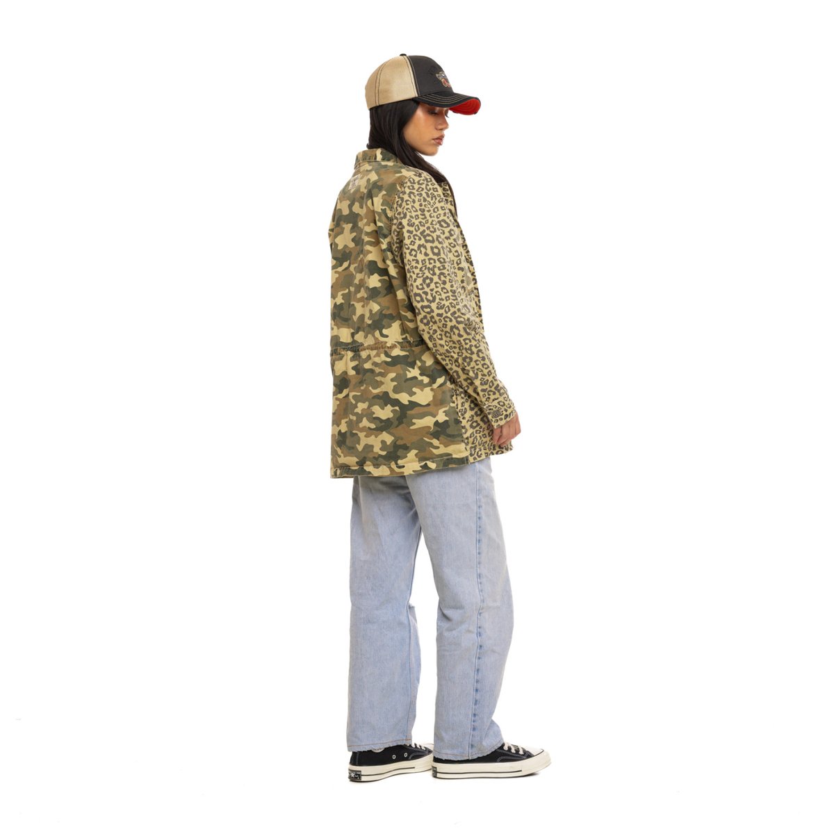 Veste Bi-Color beige/vert kaki/marron/vert foncé, VON DUTCH