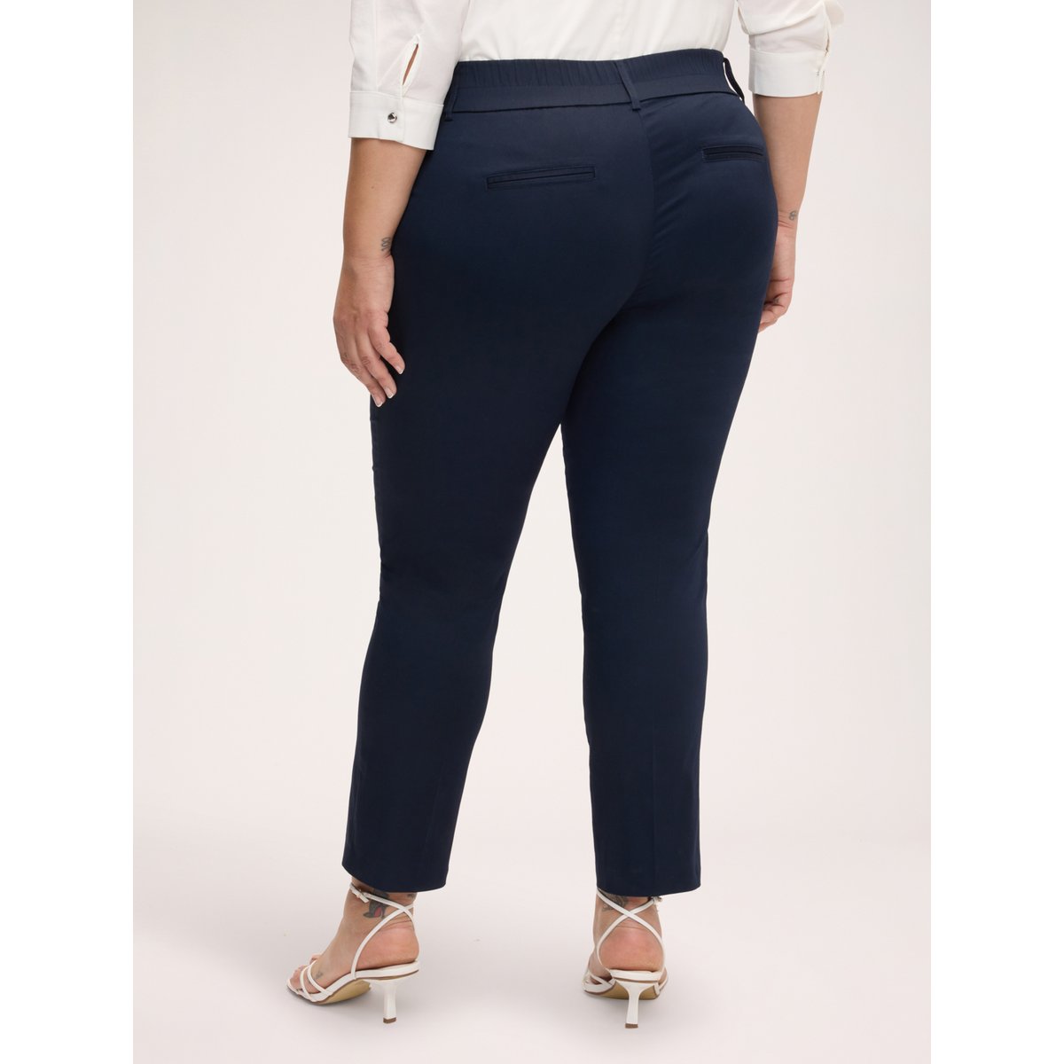 Pantalon New York stretch bleu, FIORELLA RUBINO