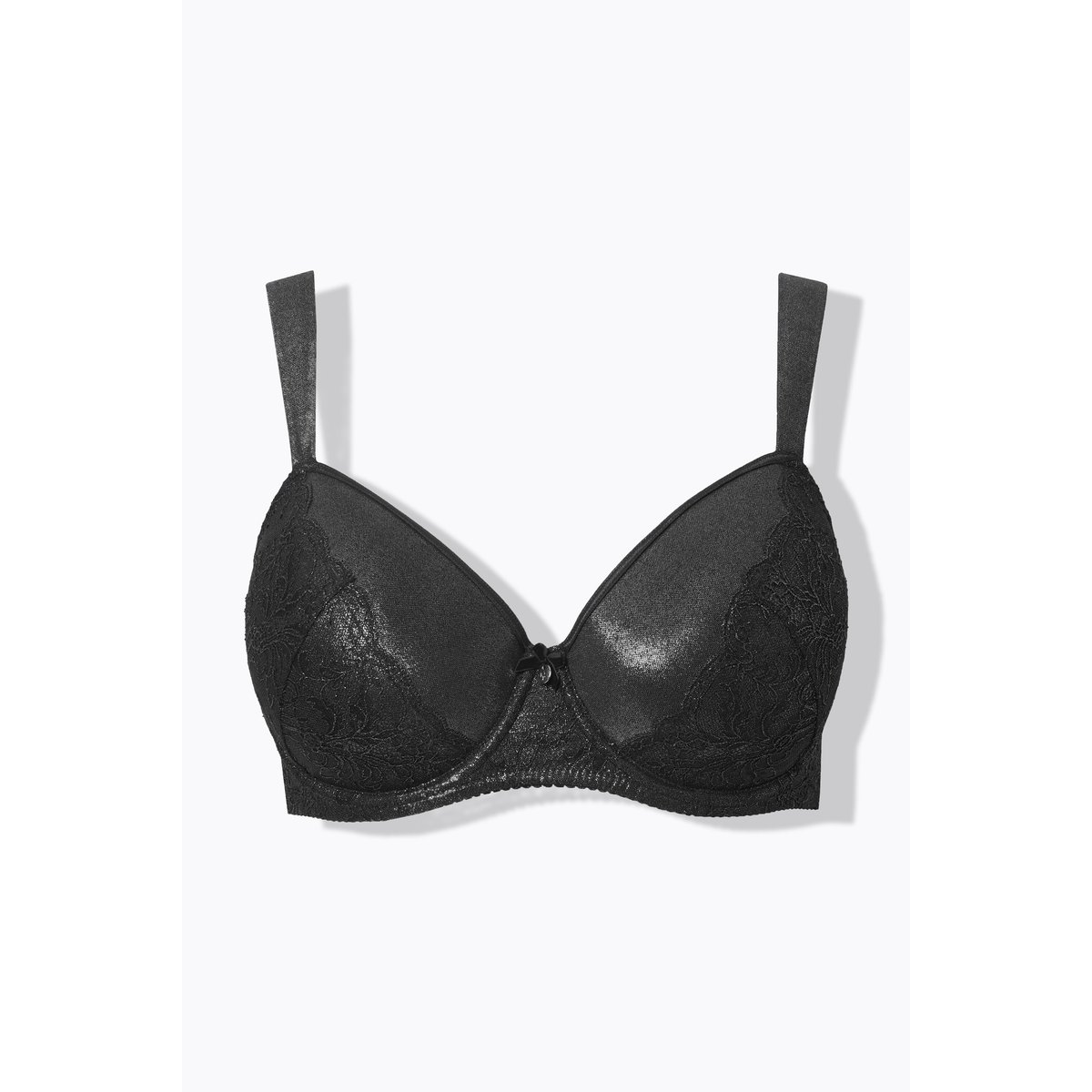 Soutien-gorge à armatures et bonnets souples noir, ULLA POPKEN