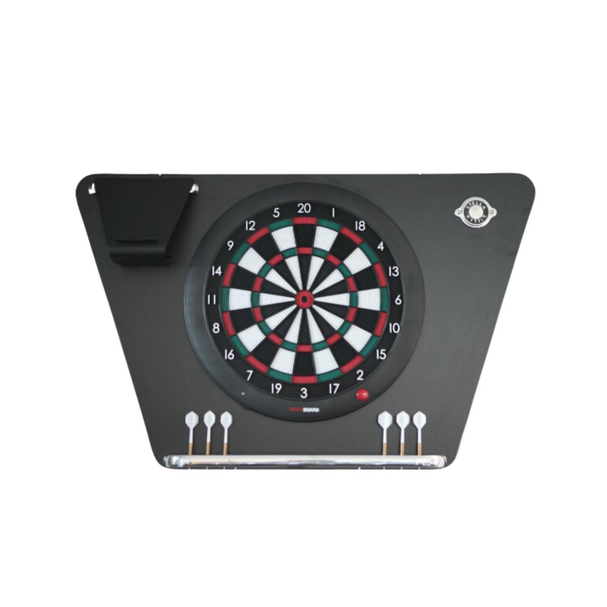 Support noir de fléchette + cible beige, STELLA