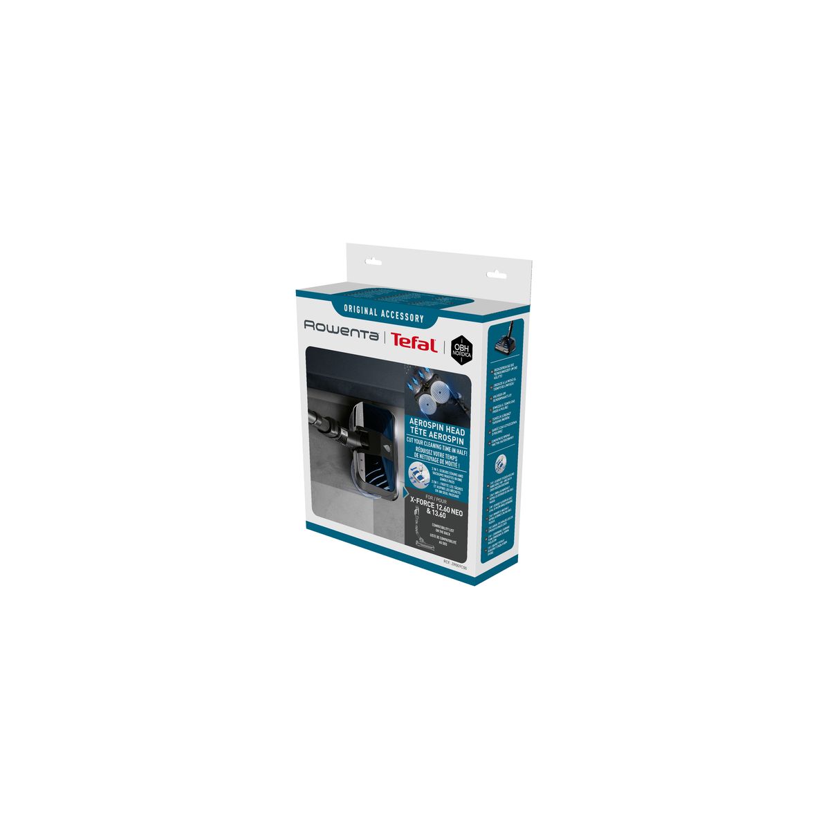 Brosse Lavage sols durs Aerospin aspirateur X-Force 12.60 13.60 couleur unique, ROWENTA