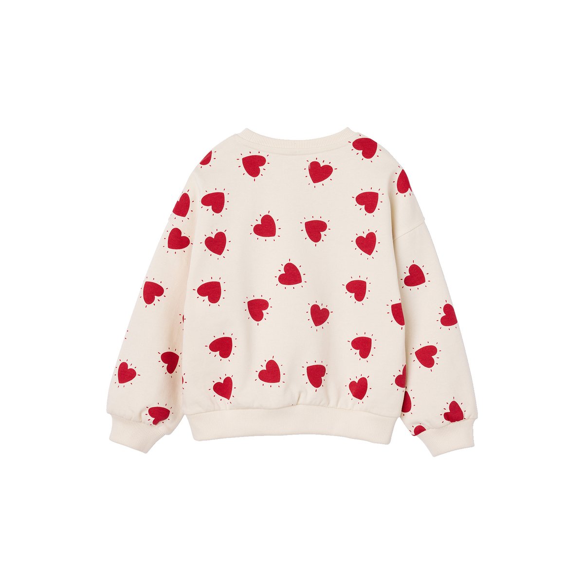 Sweat col rond ivoire, VERTBAUDET