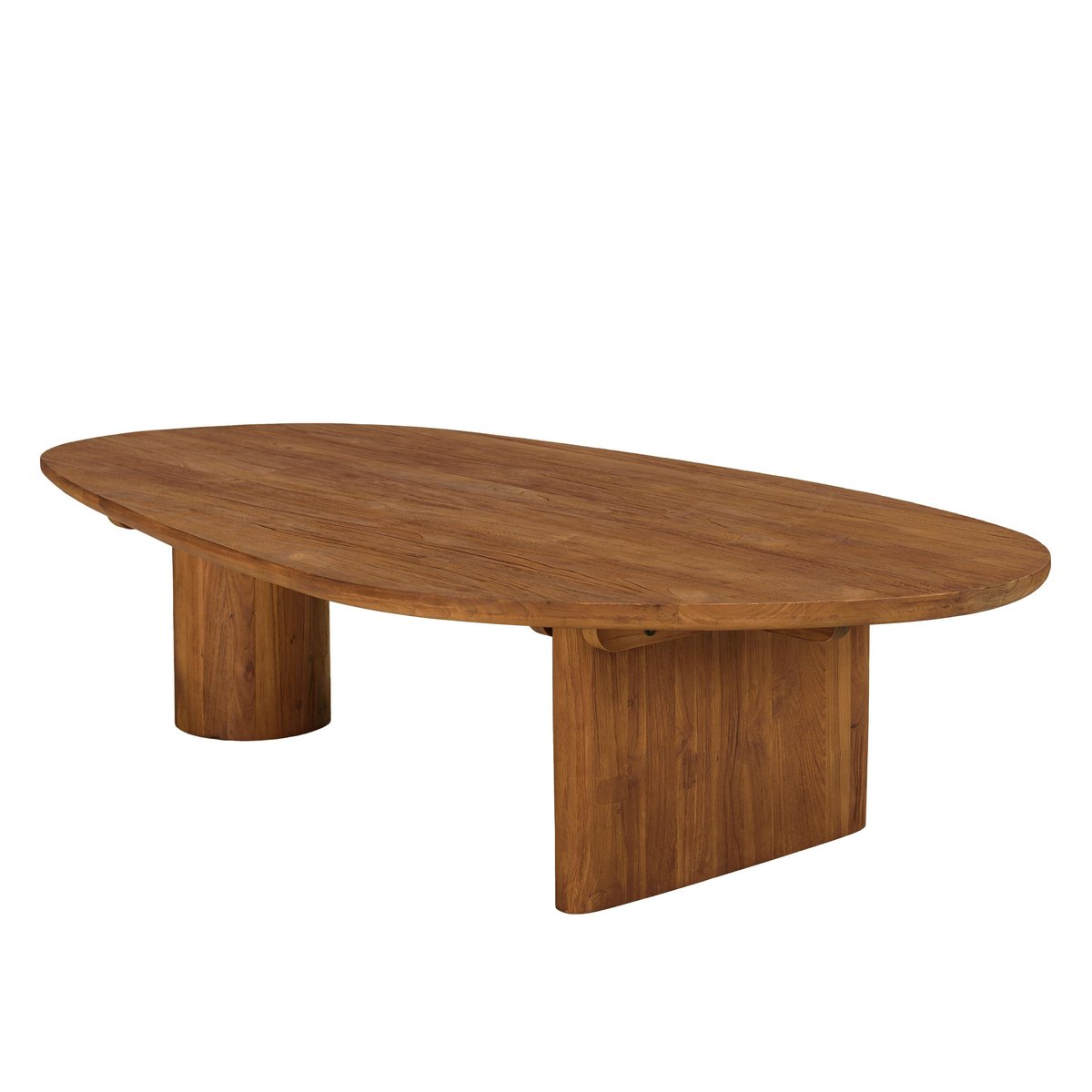 Table basse 140x75cm en bois de teck recyclé SWING bois naturel, PIER IMPORT