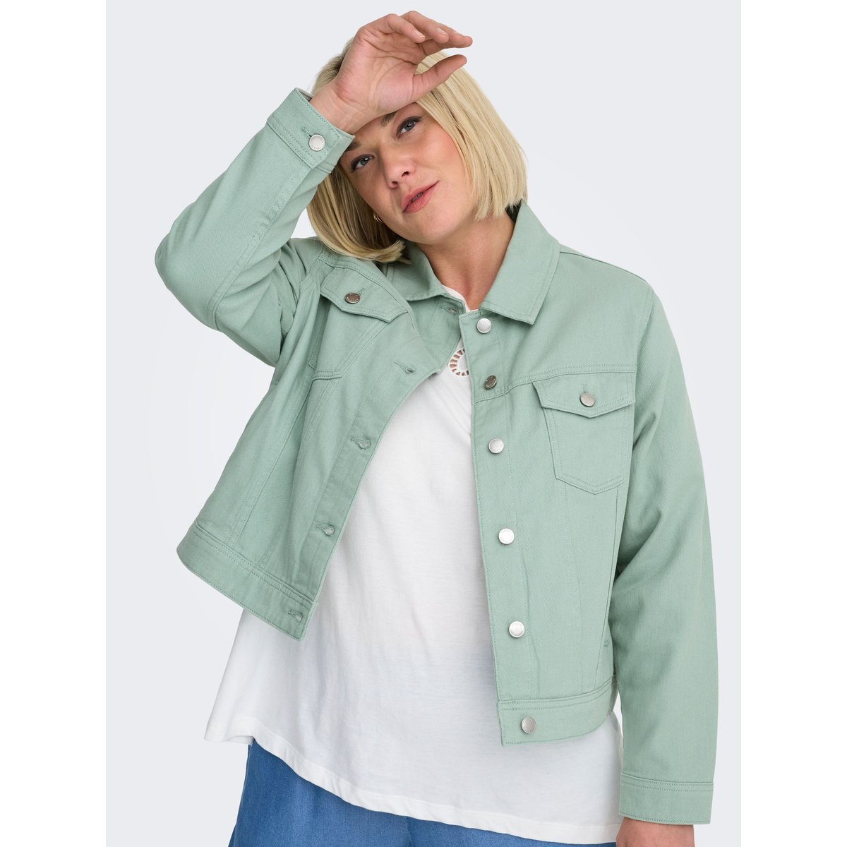 Veste En Jean jadeite, ONLY CARMAKOMA