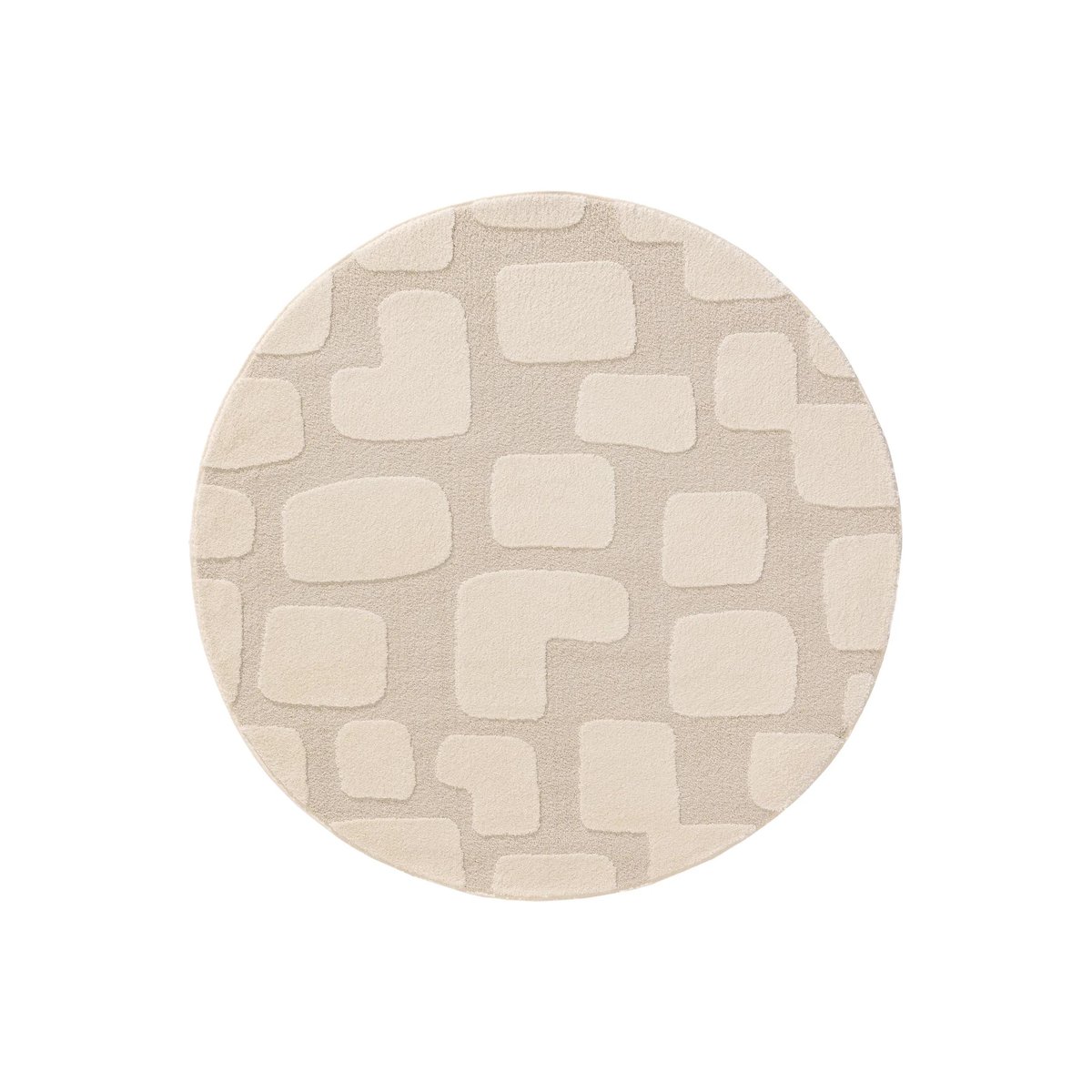 Tapis rond EVE crème, BENUTA