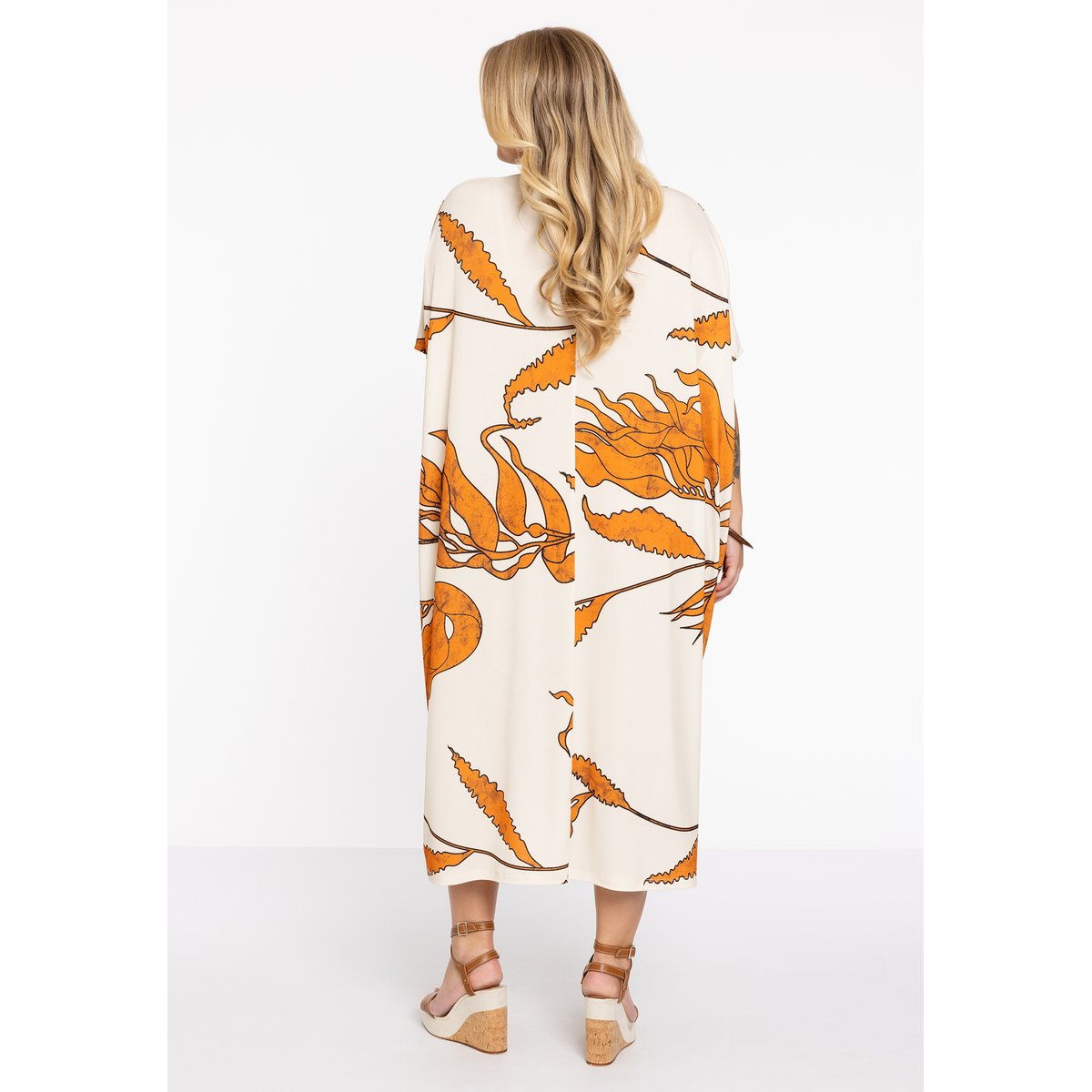 Robe imprimé écru, YOEK