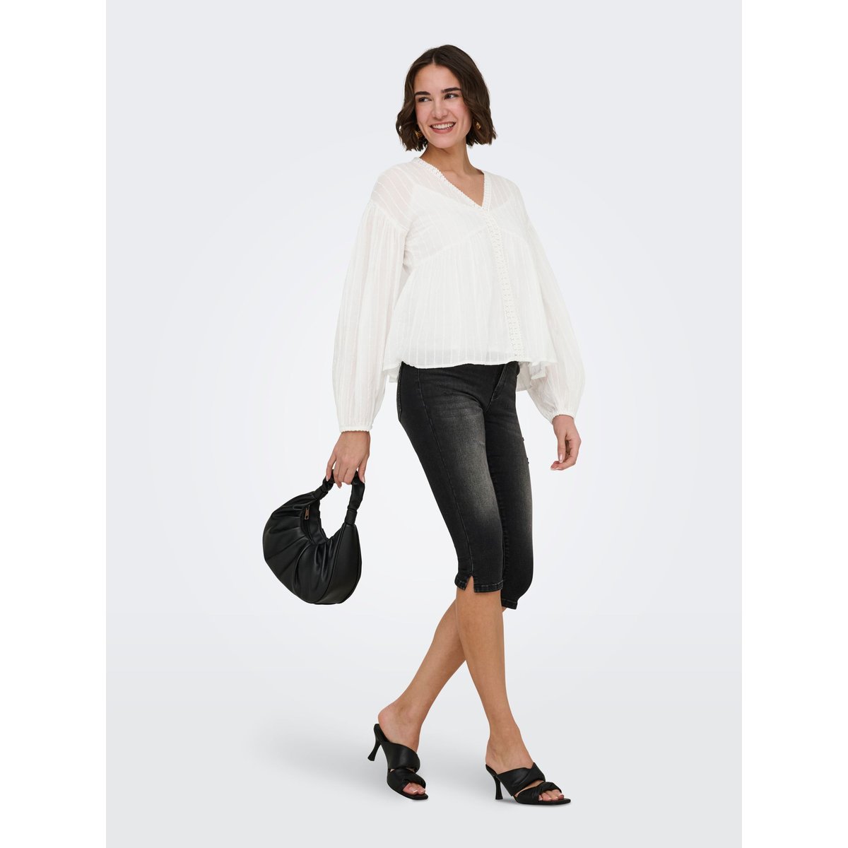 Blouse cloud dancer, ONLY