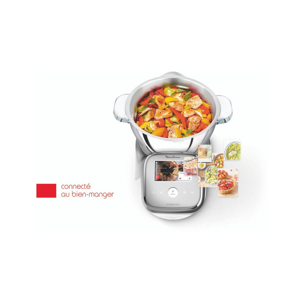 Robot cuiseur I Companion Touch XL HF938E00 blanc, MOULINEX
