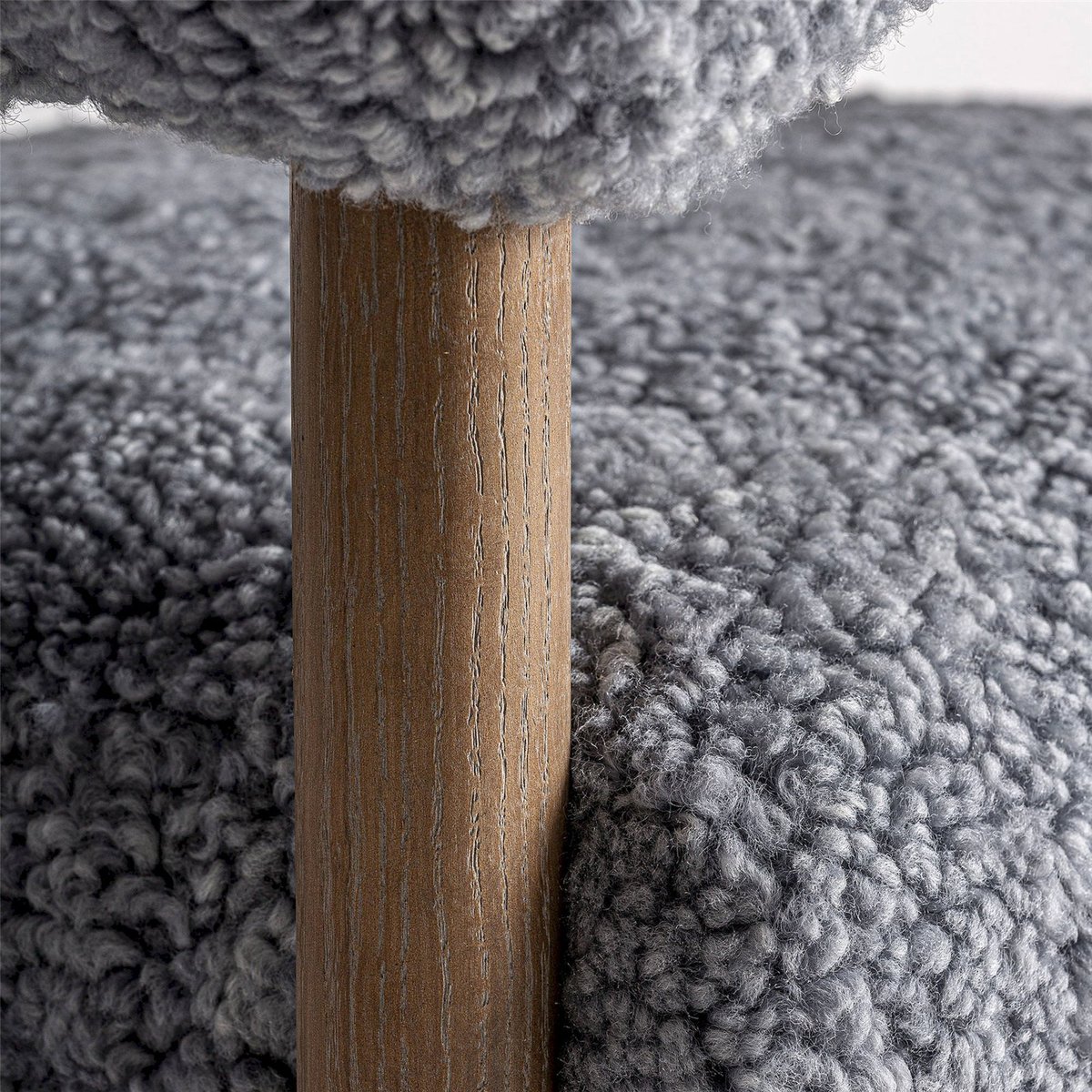 Fauteuil de salon contemporain en frêne marron naturel bois de frêne, RECOLLECTION