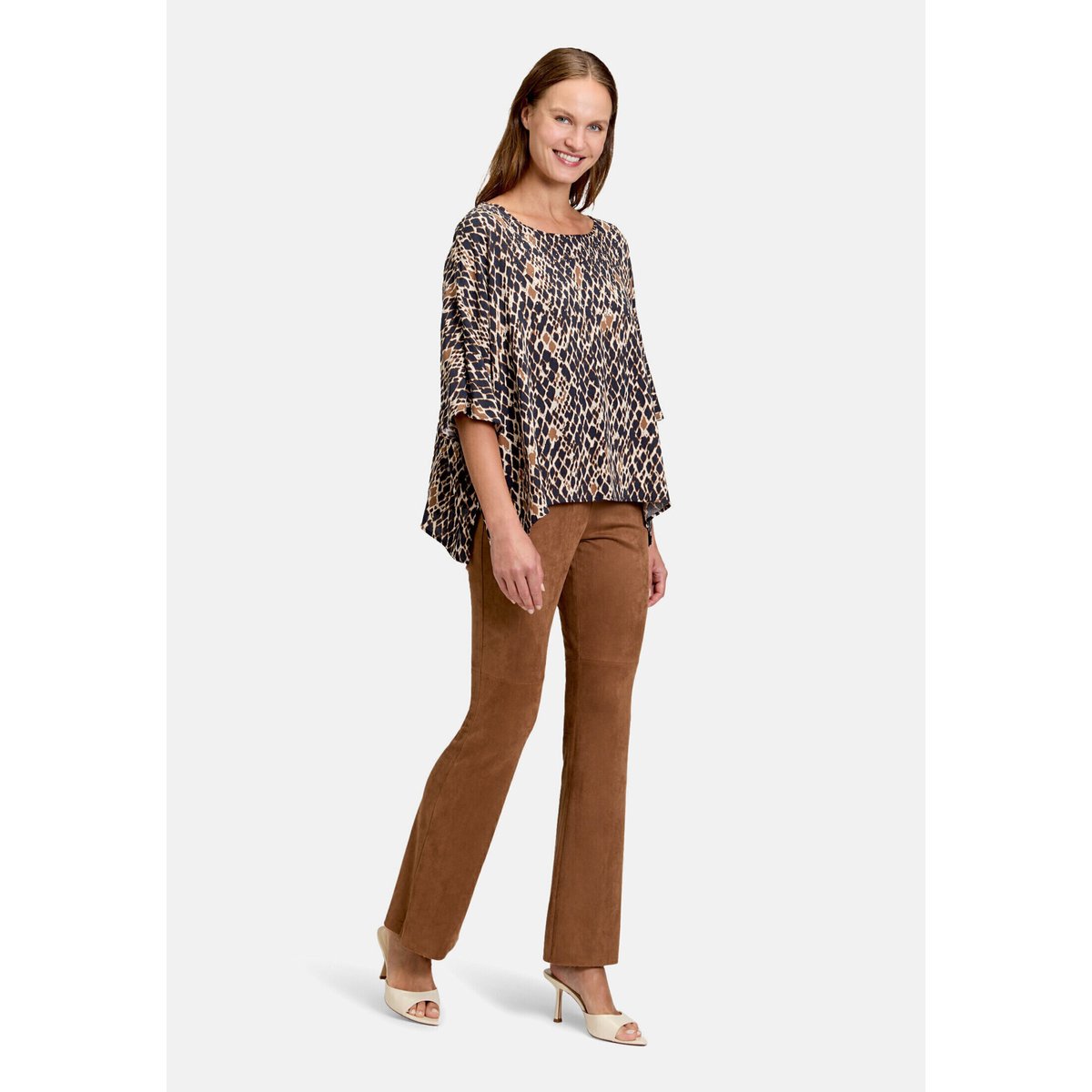 Tunique à pierres fantaisie dark blue/brown, BETTY BARCLAY