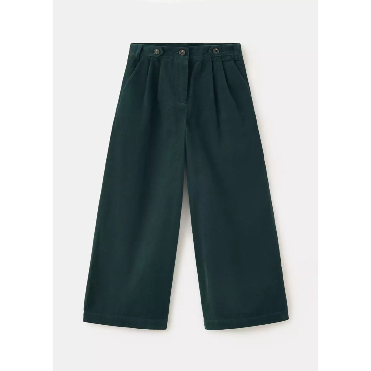 Pantalon droit en velours côtelé vert foncé, MANGO KIDS