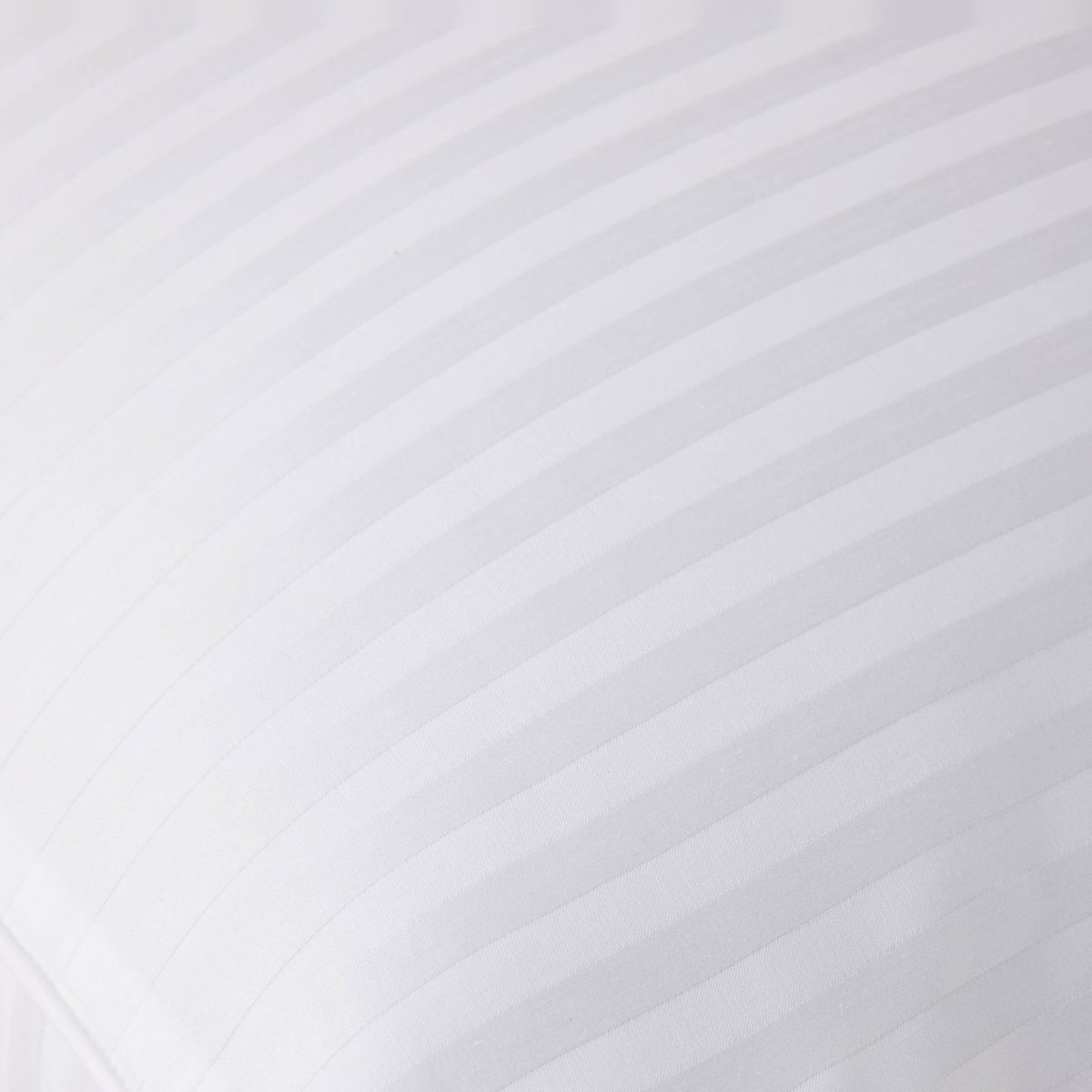 Taie d'oreiller satin de coton bio GOTS blanc, MONOPRIX