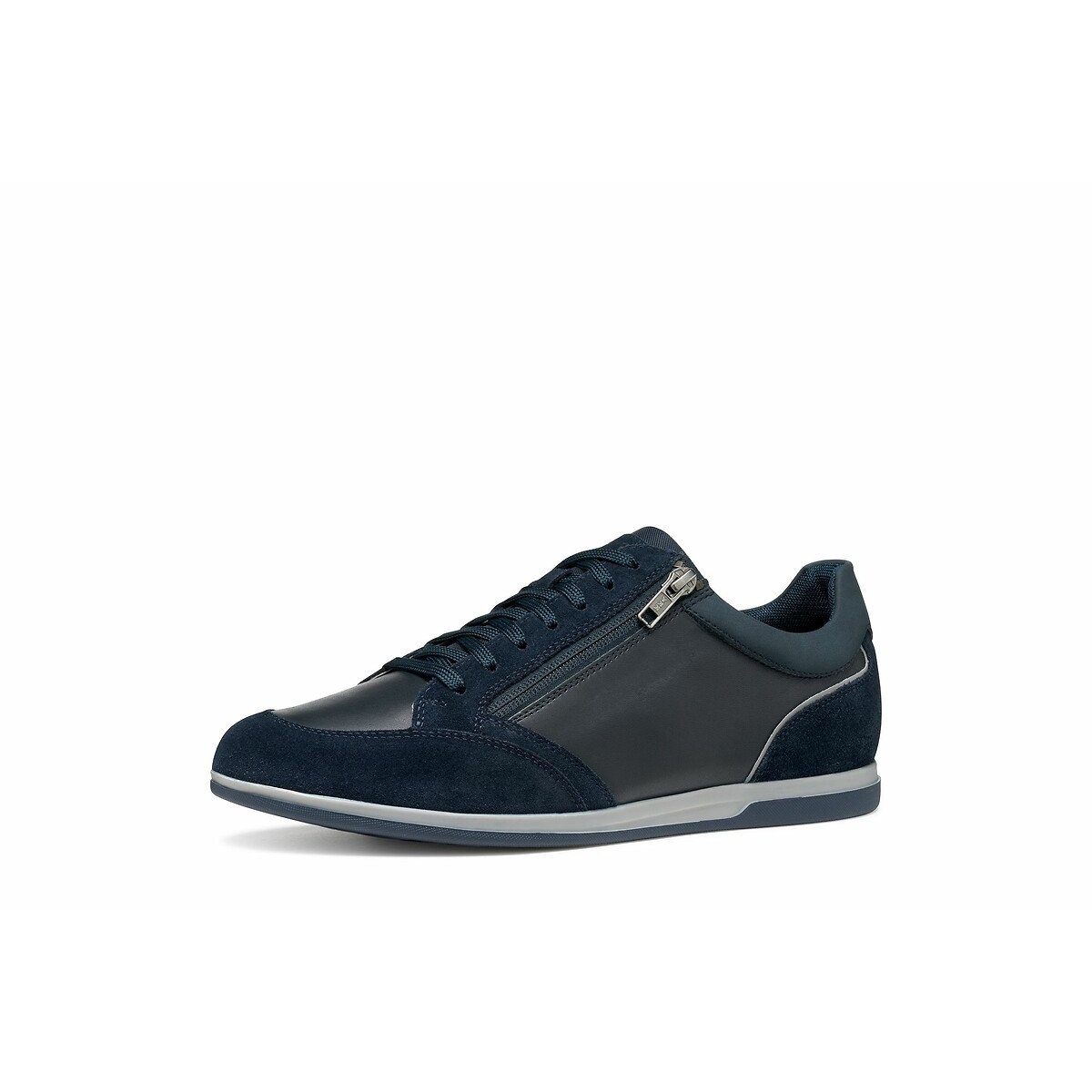Baskets respirantes zippées Renan bleu marine, GEOX