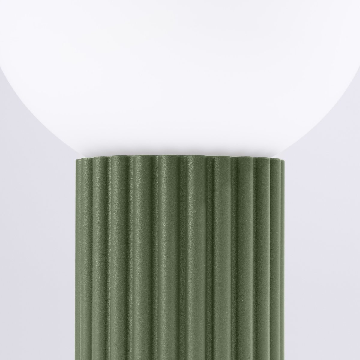 Lampe à poser Aluminium Vert Olive G9 1 Halo vert, EDEN