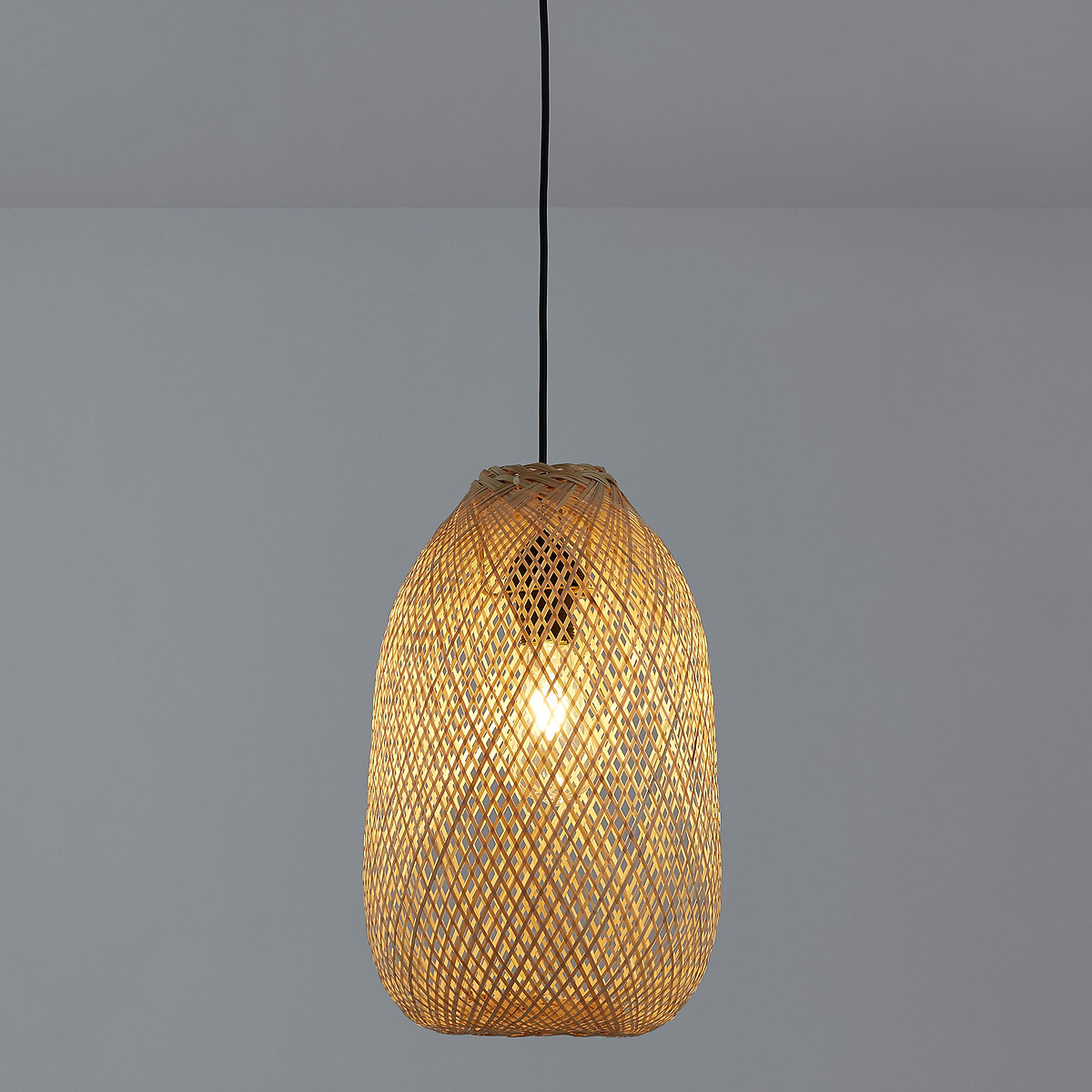 Lámpara de techo de bambú Ø25 cm, Ezia natural, LA REDOUTE INTERIEURS