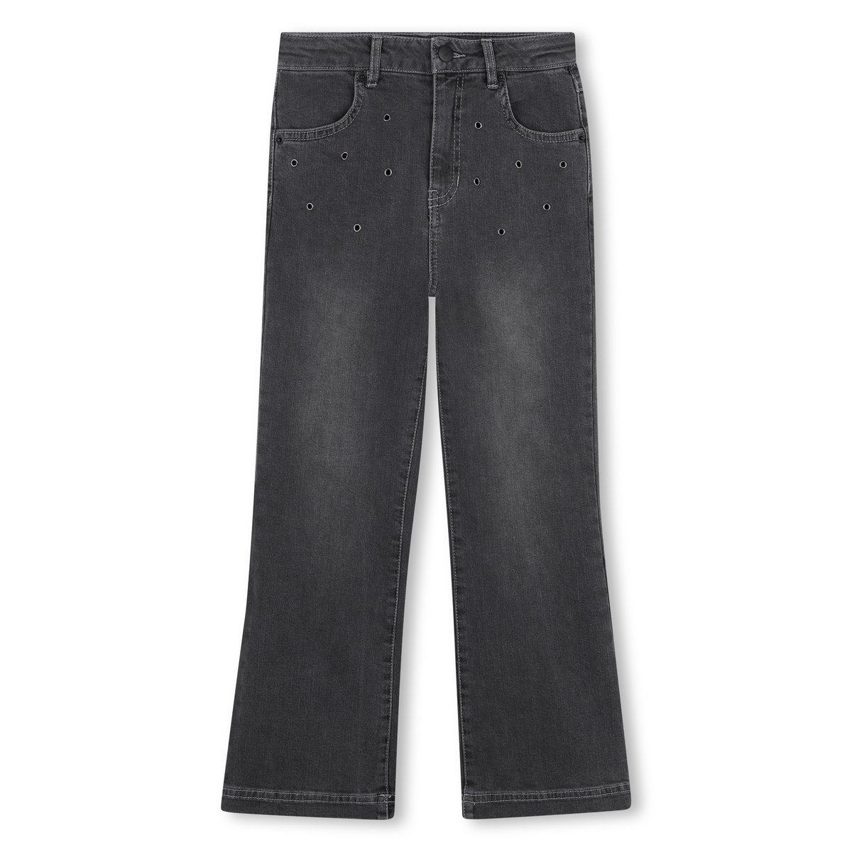 Pantalon avec ceinture réglable denim black, DKNY