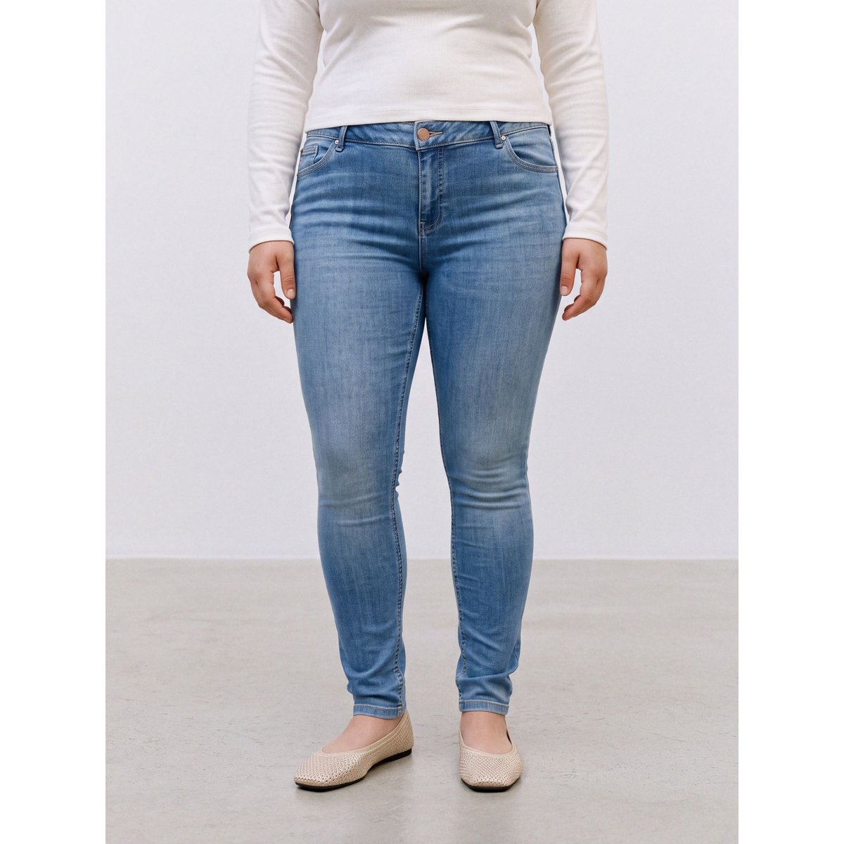 Jean Skinny medium blue denim 1, VERO MODA