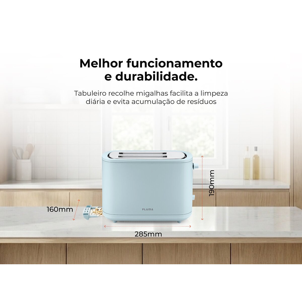 Torradeira Soft Touch 1050W 994FL, FLAMA azul, FLAMA
