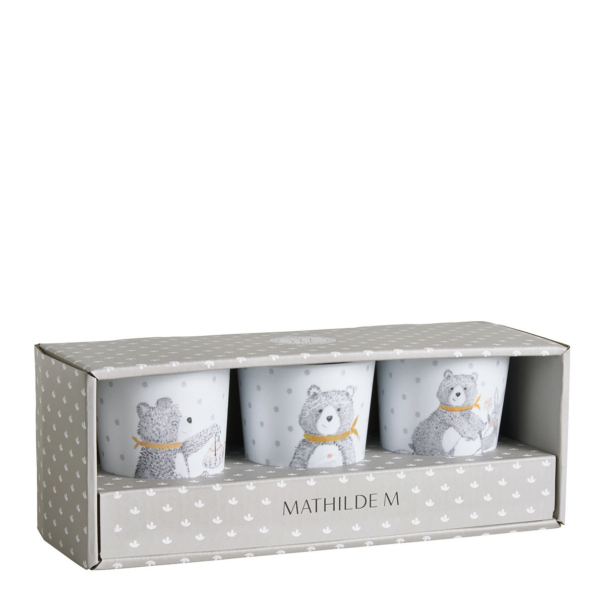 Set de 3 verres Les malices de Léon et Arthur multicolore, MATHILDE M
