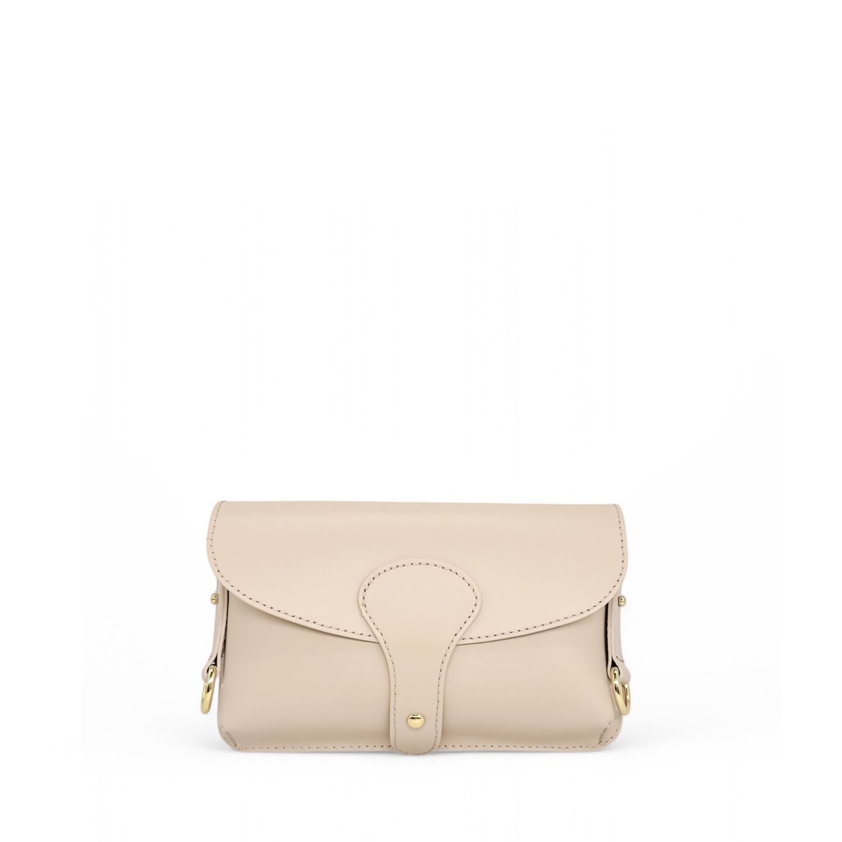 Mini-sac french stick en cuir lisse TOSCA beige, OH MY BAG