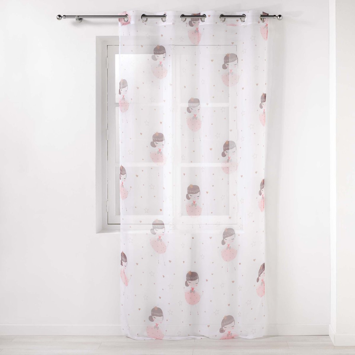 Panneau a oeillets Voilage Fifi Petite Princesse rose, EDEN