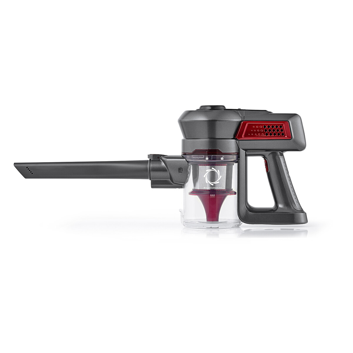 Aspirador Vertical 2 em 1 Sem Fios 22.2V 1642FL, FLAMA vermelho, FLAMA