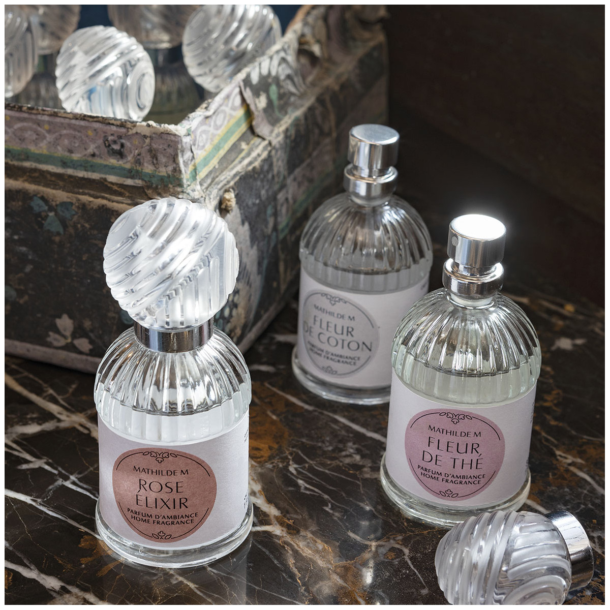 Parfum d'ambiance 30 ml - Bois de Cachemire transparent, MATHILDE M