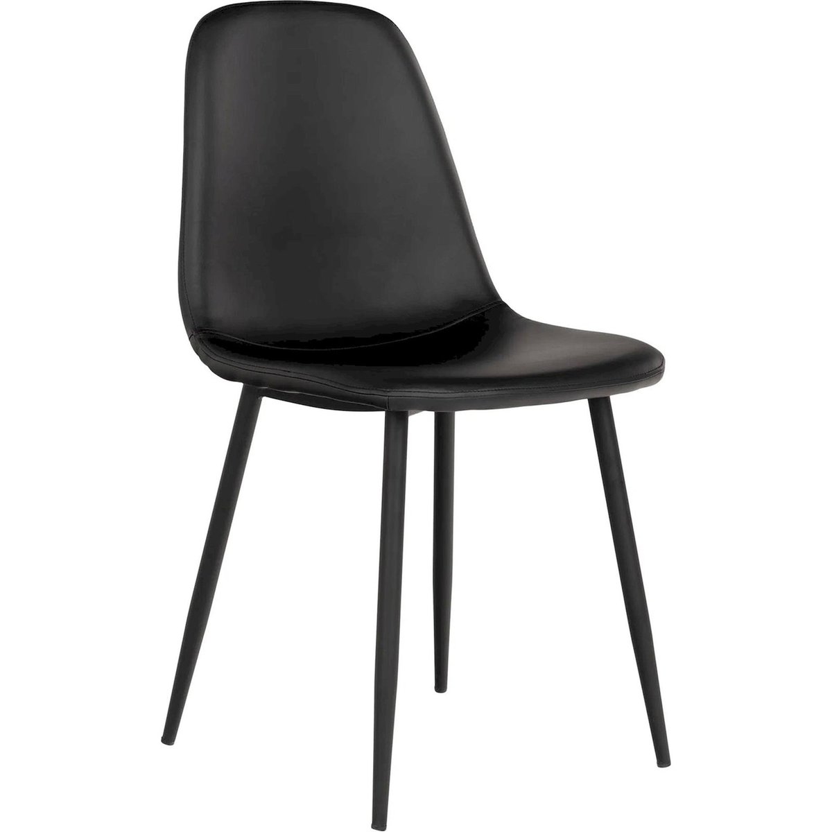 Chaise capitonnée collection IGER noir, RECOLLECTION