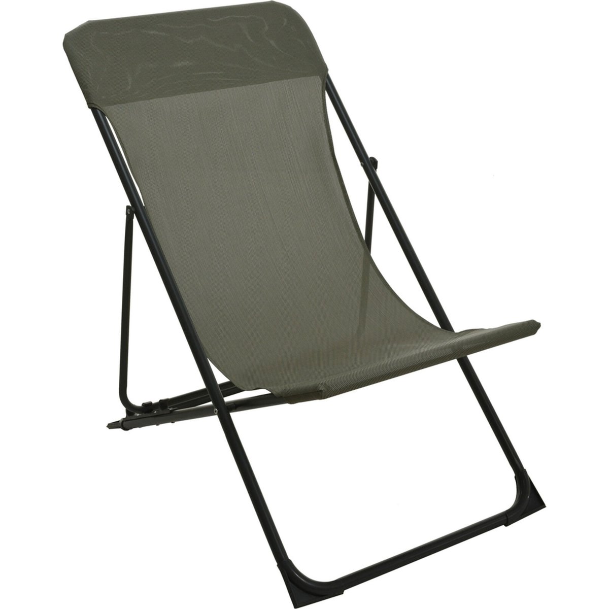 Chaise longue pliante chilienne verte 86x58x90cm vert, WADIGA
