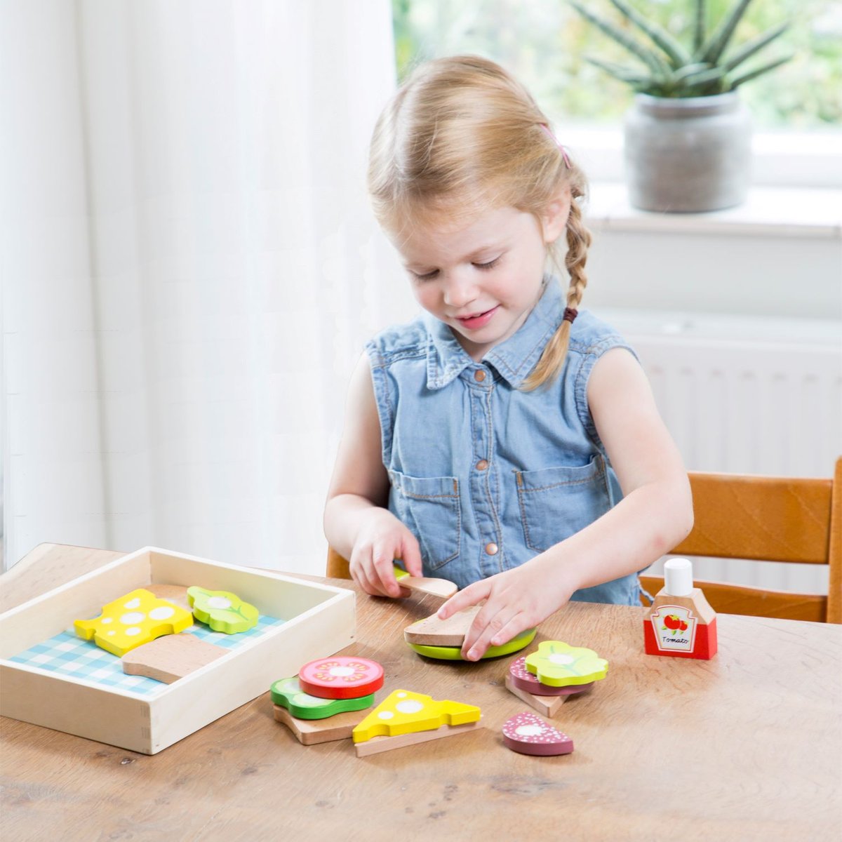 Set de Sandwich à préparer beige, NEW CLASSIC TOYS