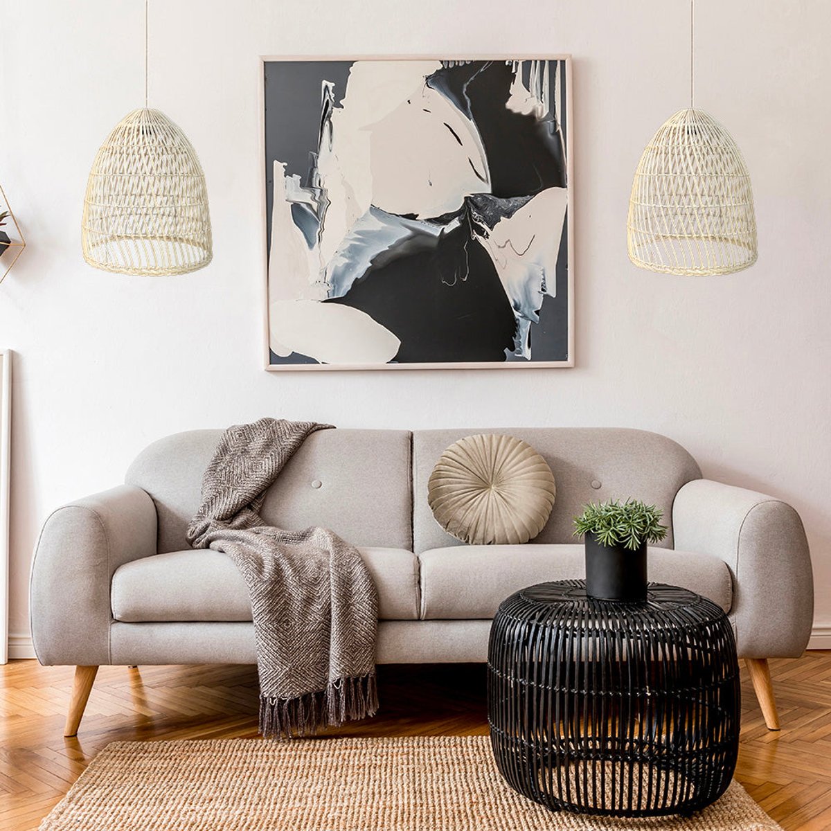Abat-jour seul PAULO beige, LUMISKY
