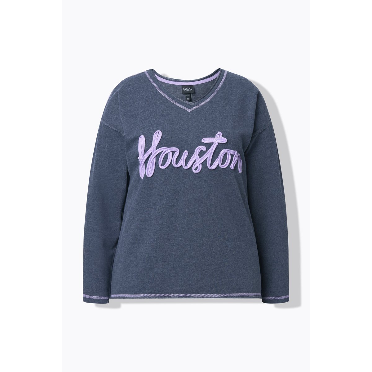 Sweat-shirt imprimé Houston marine, ULLA POPKEN