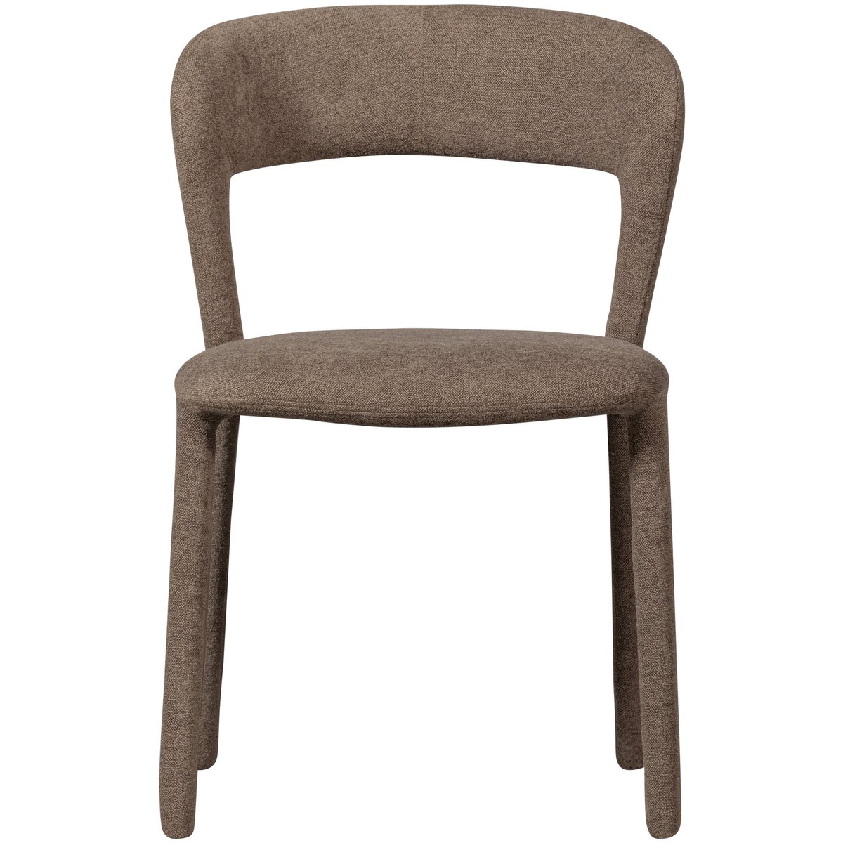 Lot de 2 chaises de table en similicuir NOBLE taupe, WOOOD