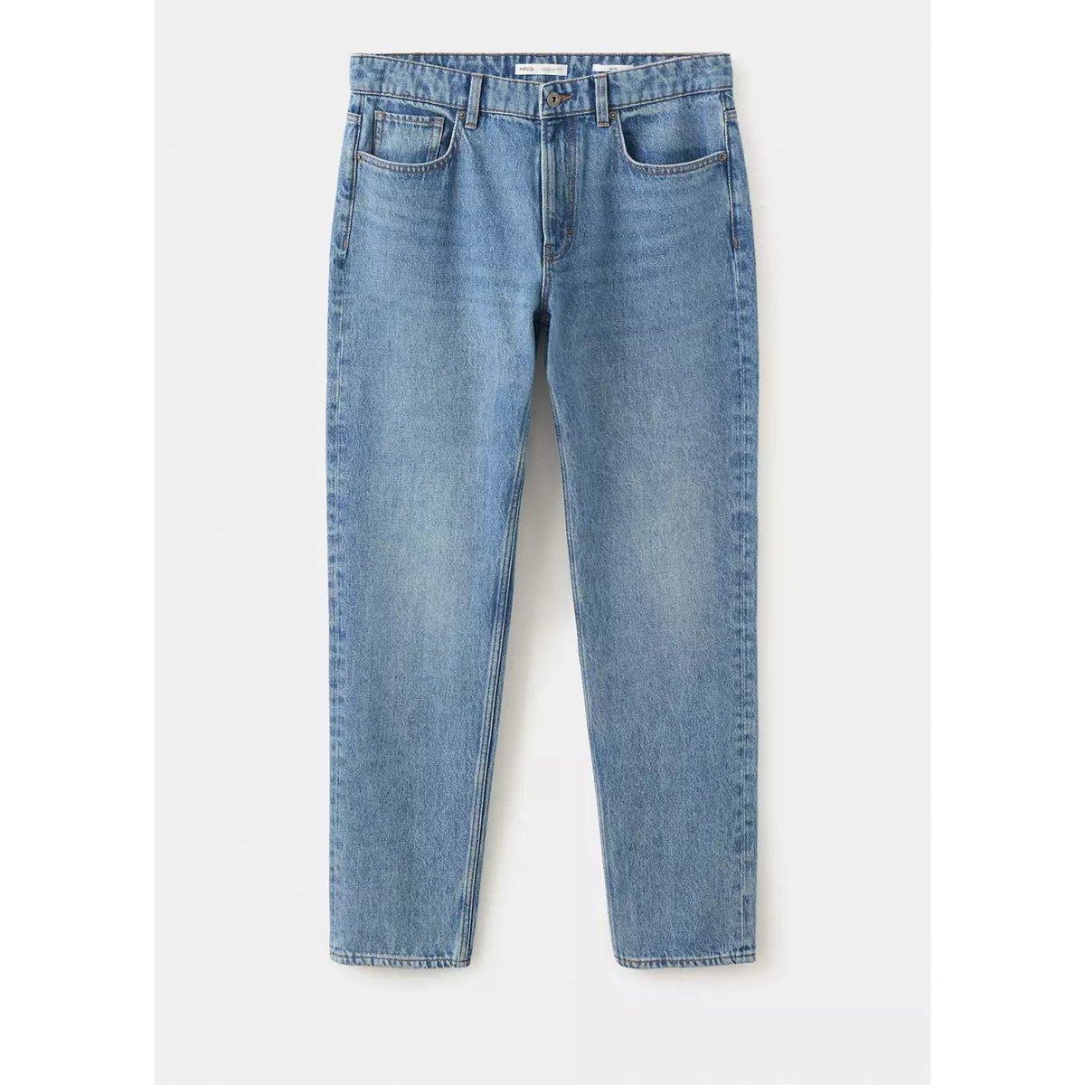 Jean Bob regular-fit bleu moyen, MANGO MAN