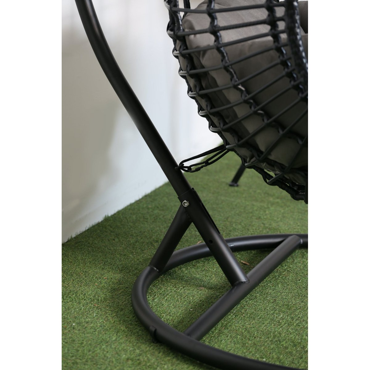 Fauteuil suspendu 2 places en résine SOUTH BEACH noir, PIER IMPORT