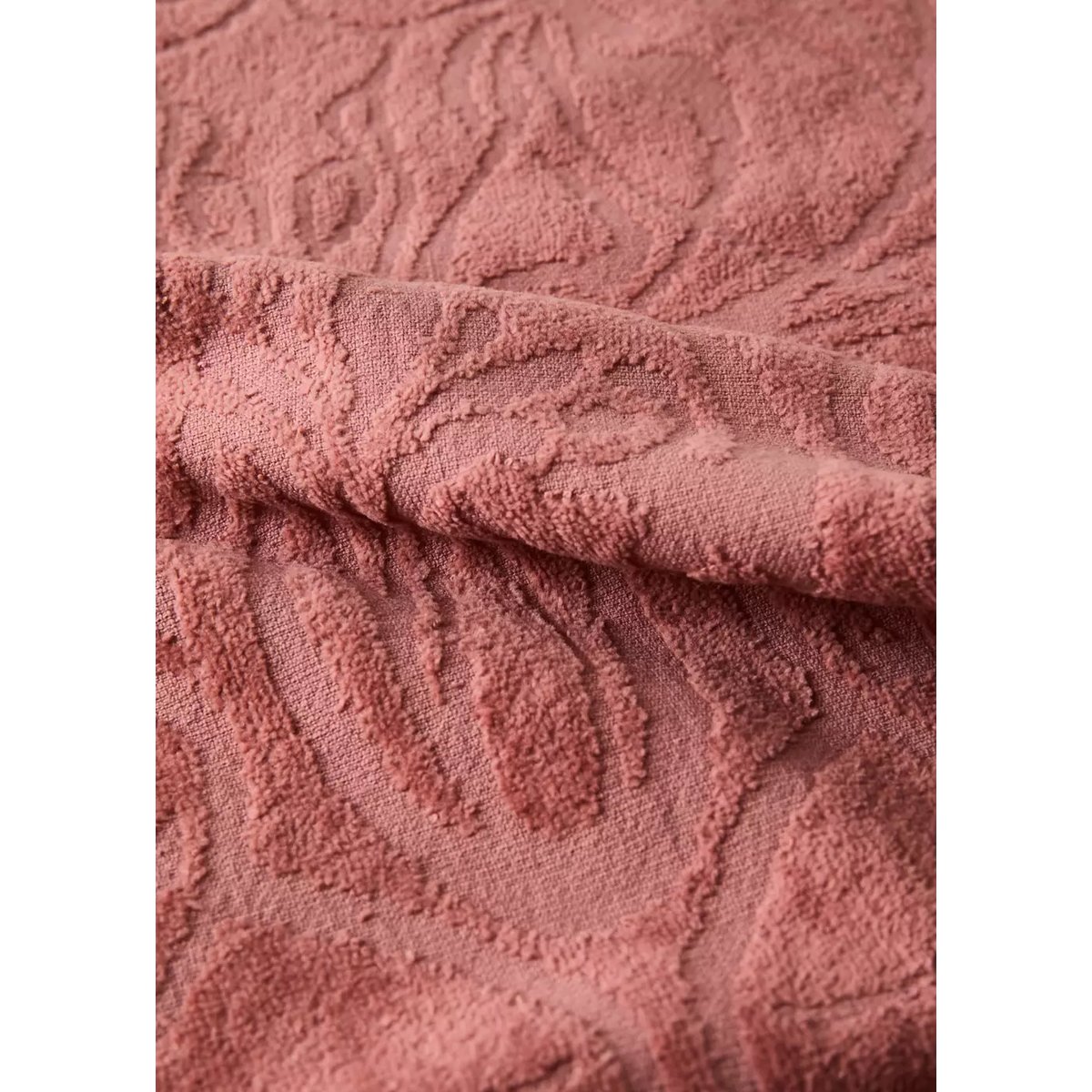 Serviette de toilette en coton jacquard 50x90 cm orange brûlé, MANGO HOME