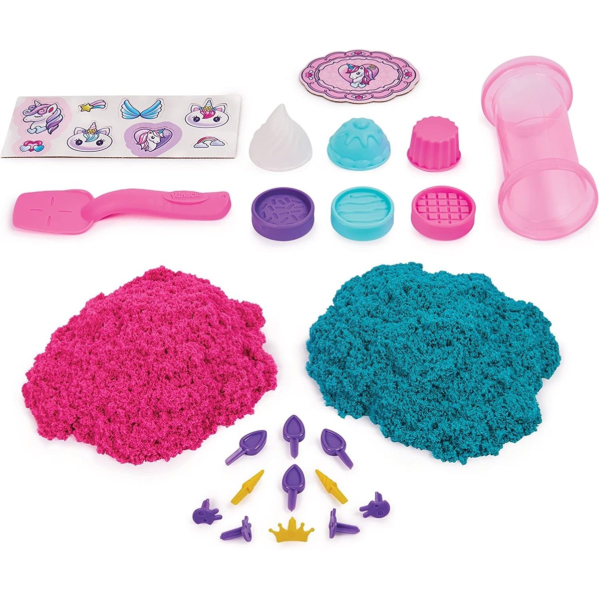 Coffret Patisserie Licorne 453 G Kinetic Sand multicolore, SPIN MASTER